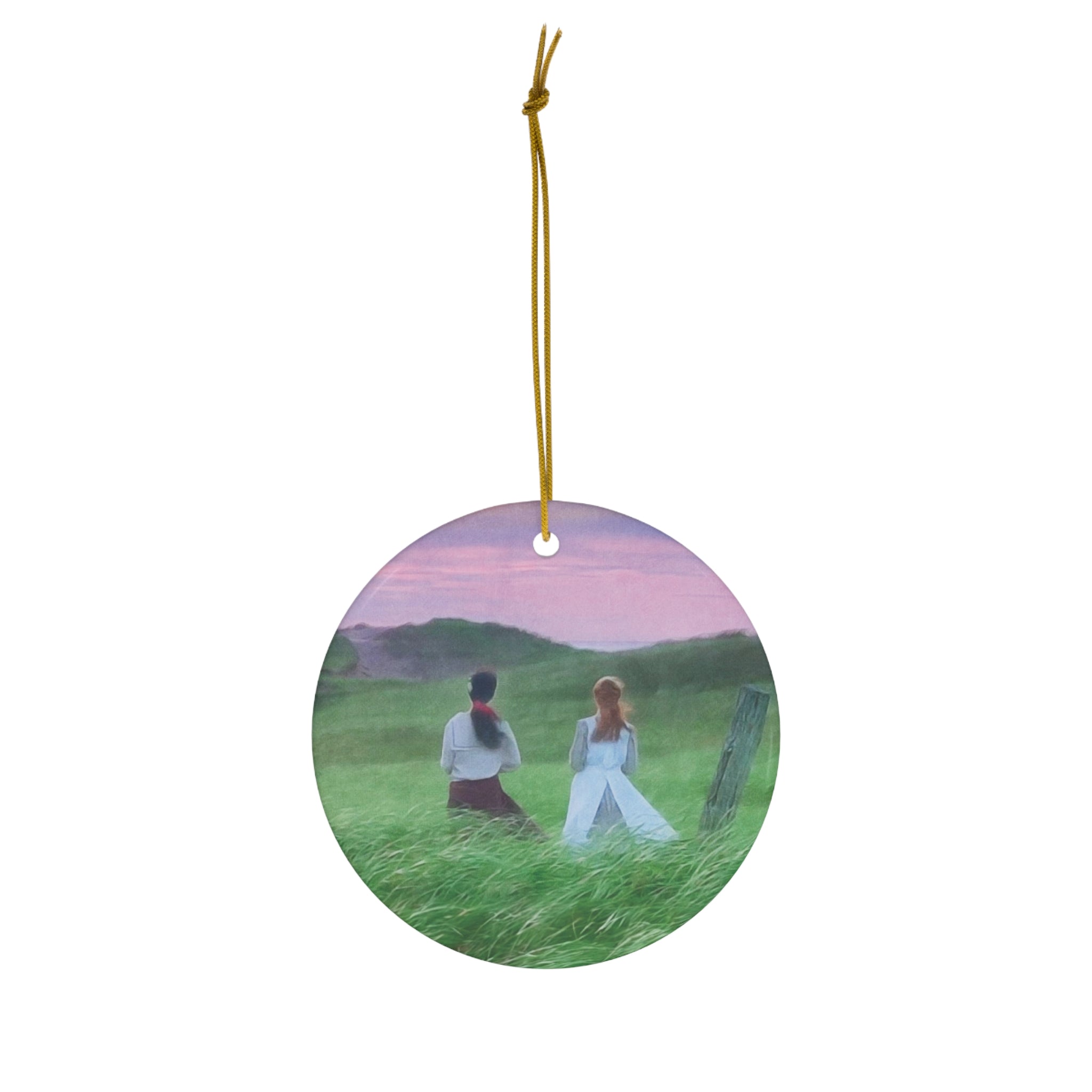 Anne & Diana Kindred Spirits Ceramic Ornament