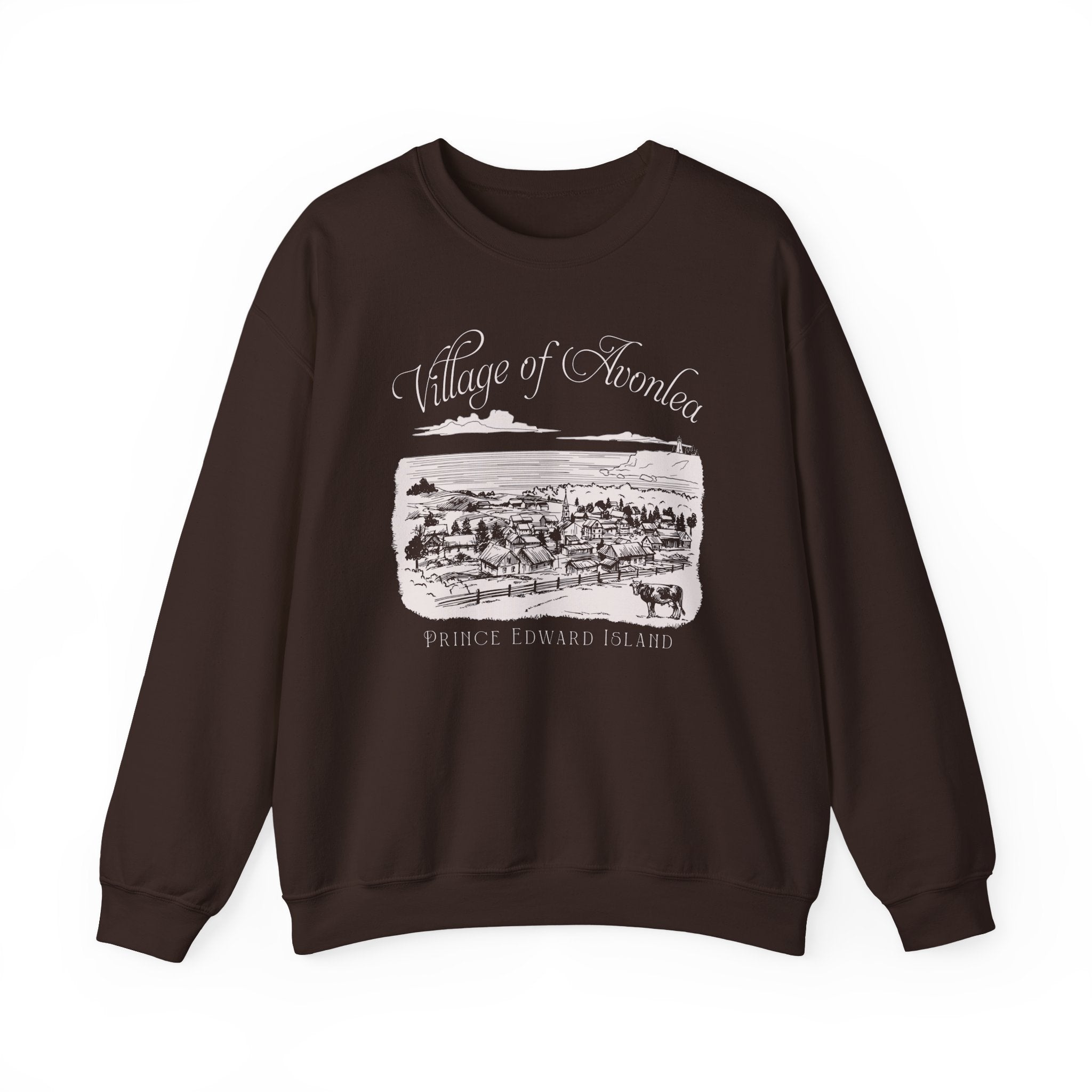 Vintage Village of Avonlea Illustration Sweatshirt