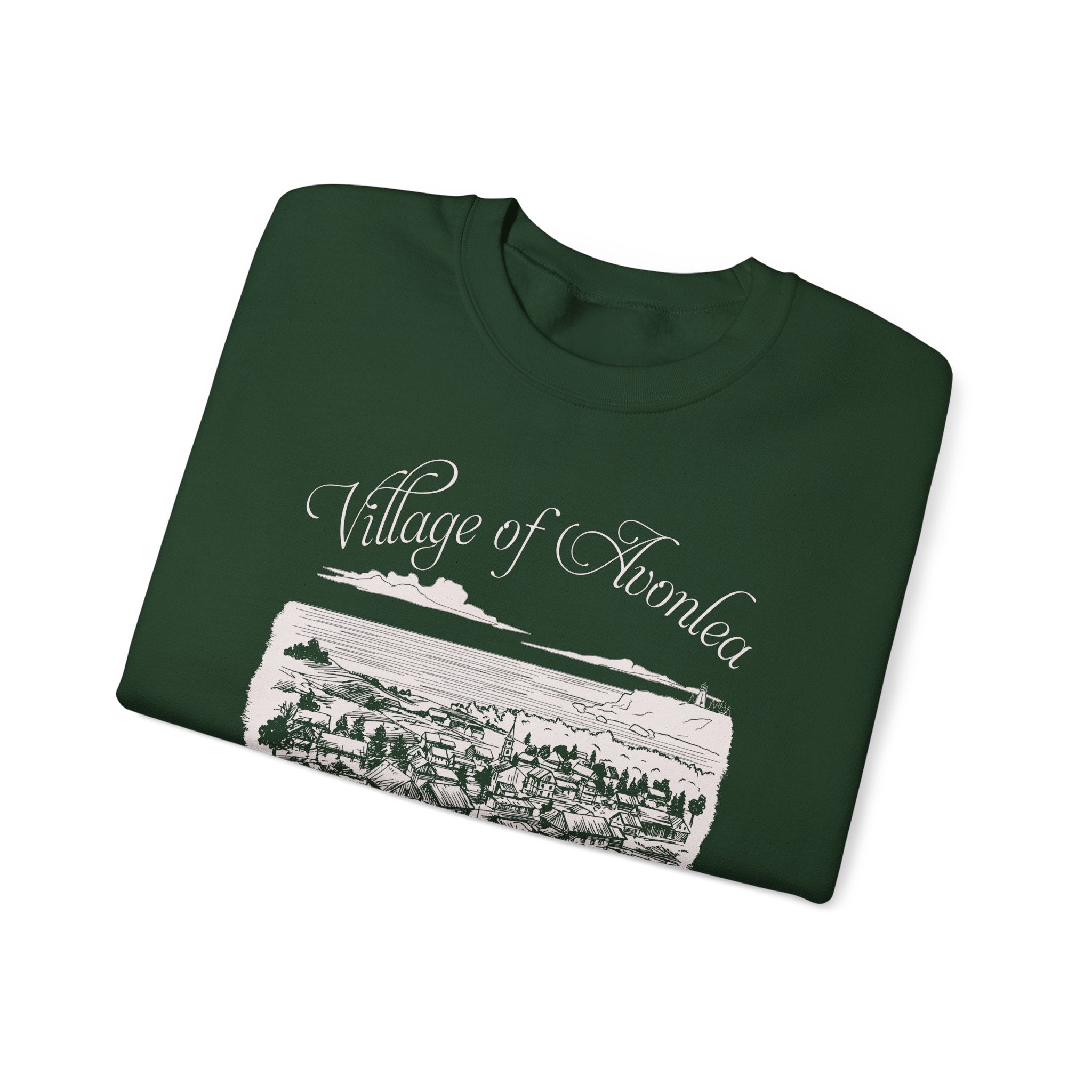 Vintage Village of Avonlea Illustration Sweatshirt