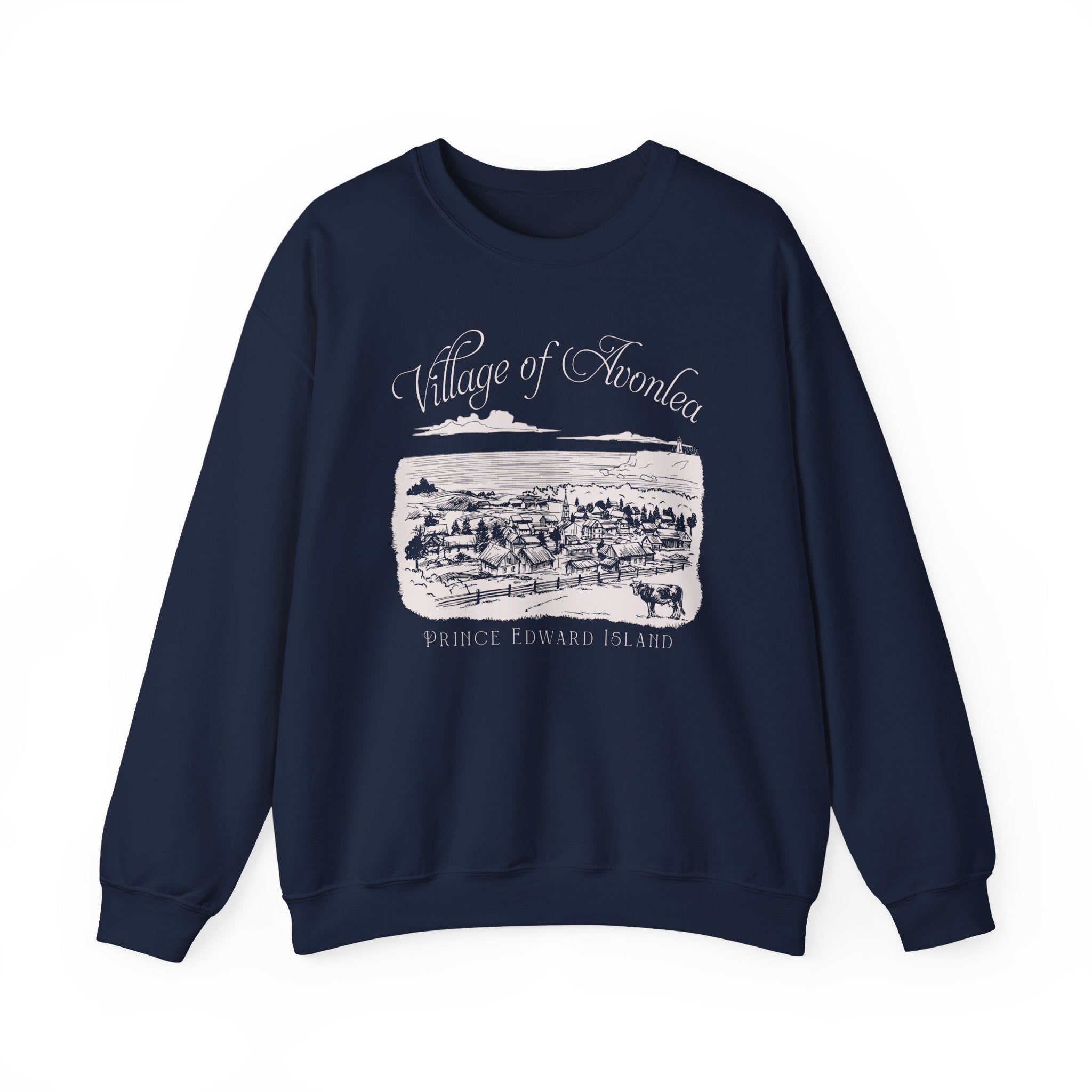 Vintage Village of Avonlea Illustration Sweatshirt