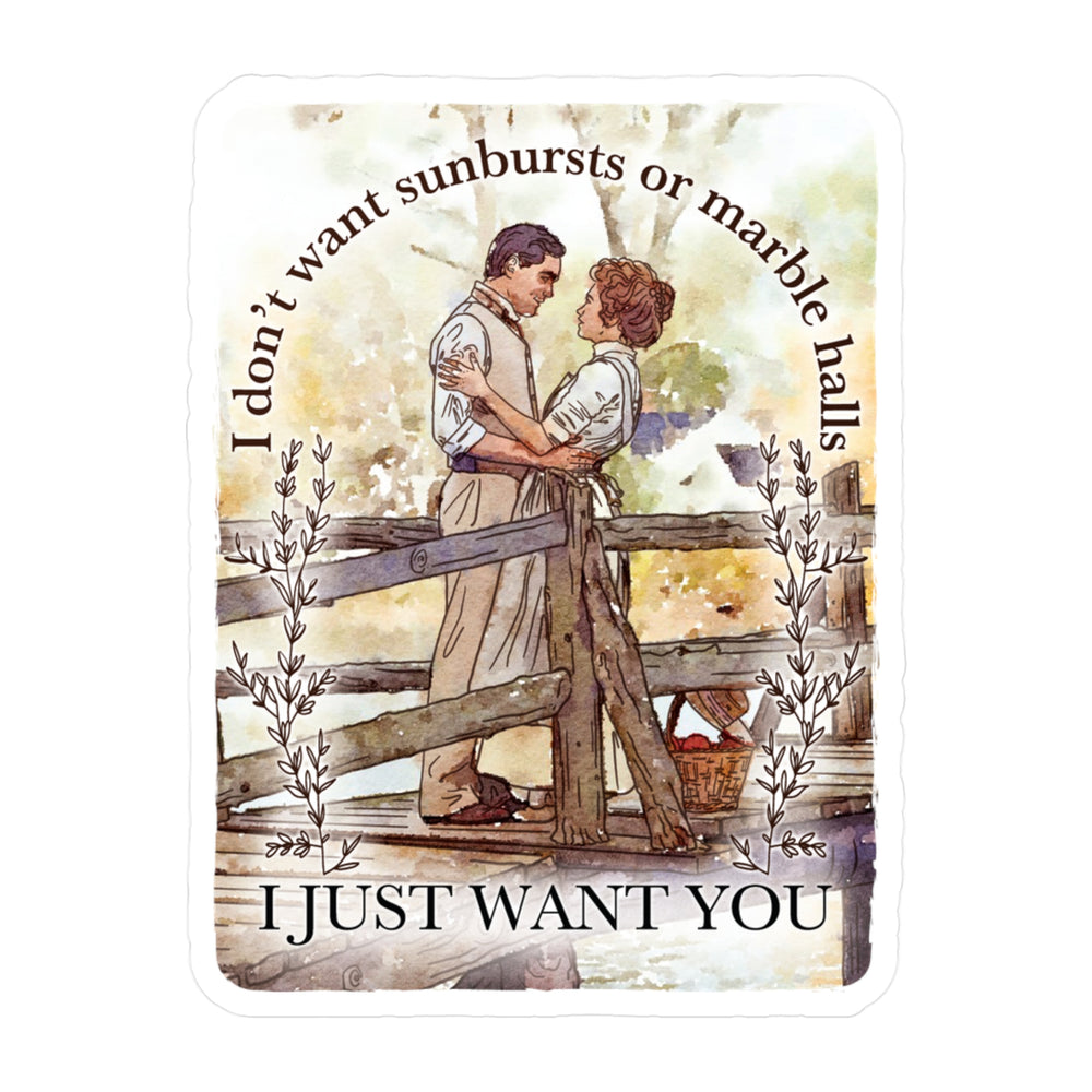 I Just Want You! Vinyl Sticker