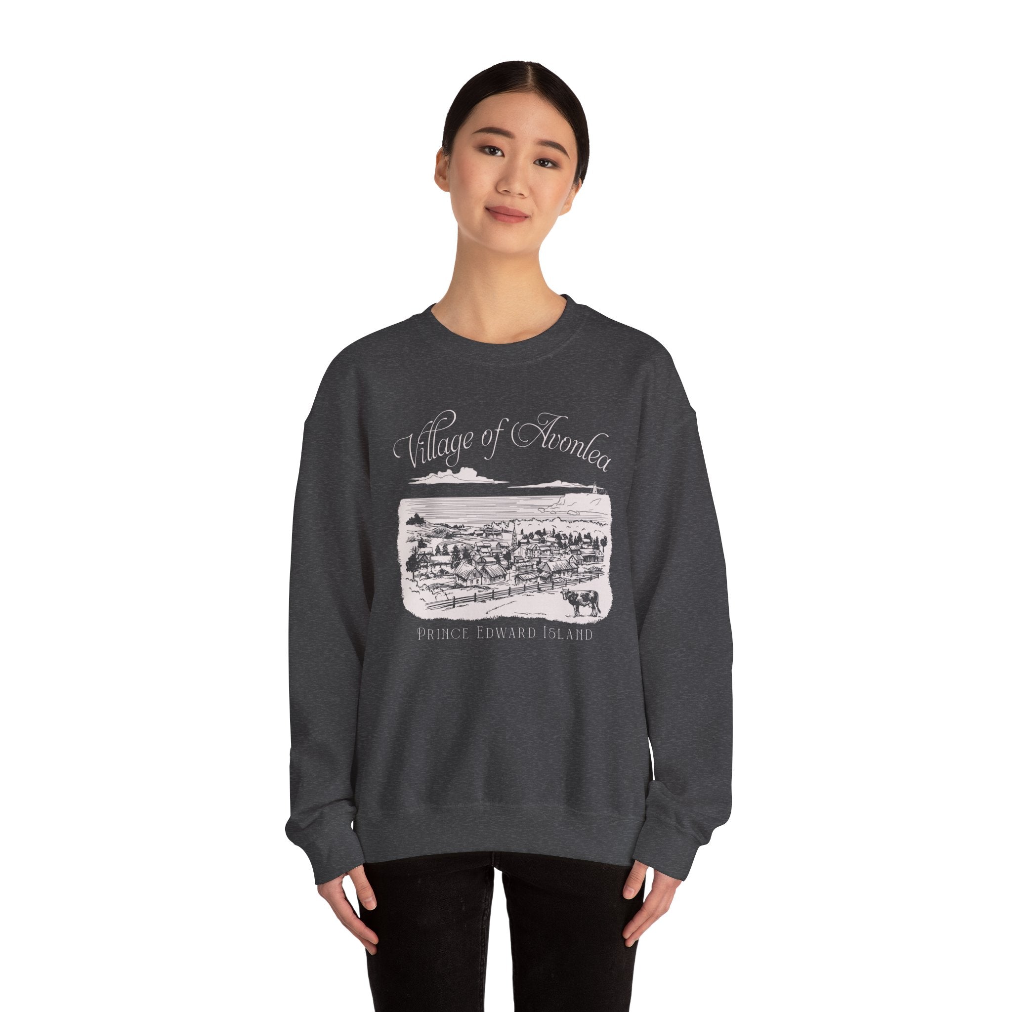 Vintage Village of Avonlea Illustration Sweatshirt