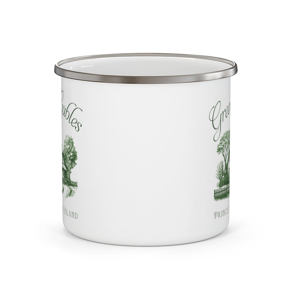Green Gable Vintage Illustration Enamel Mug