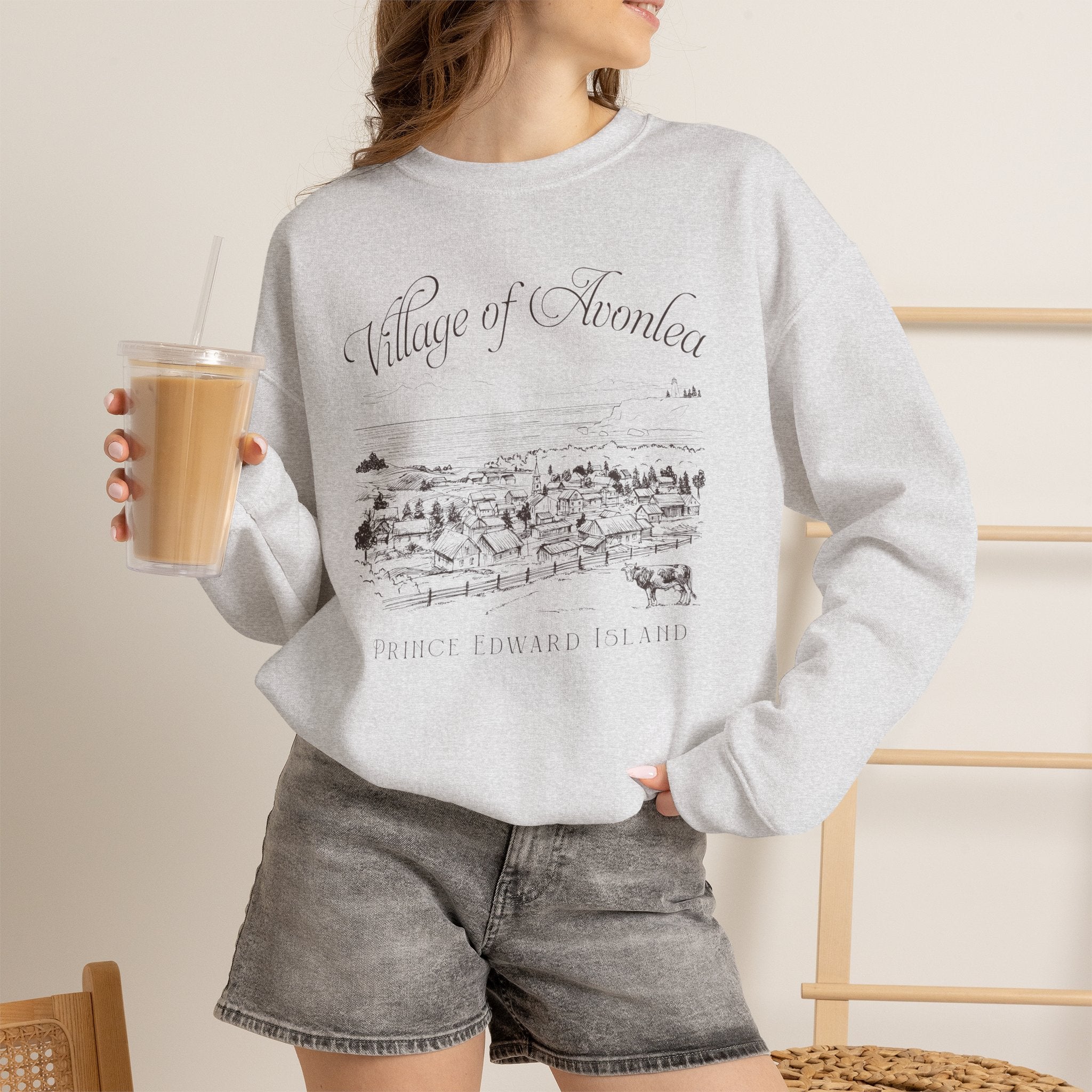 Vintage Village of Avonlea Illustration Sweatshirt