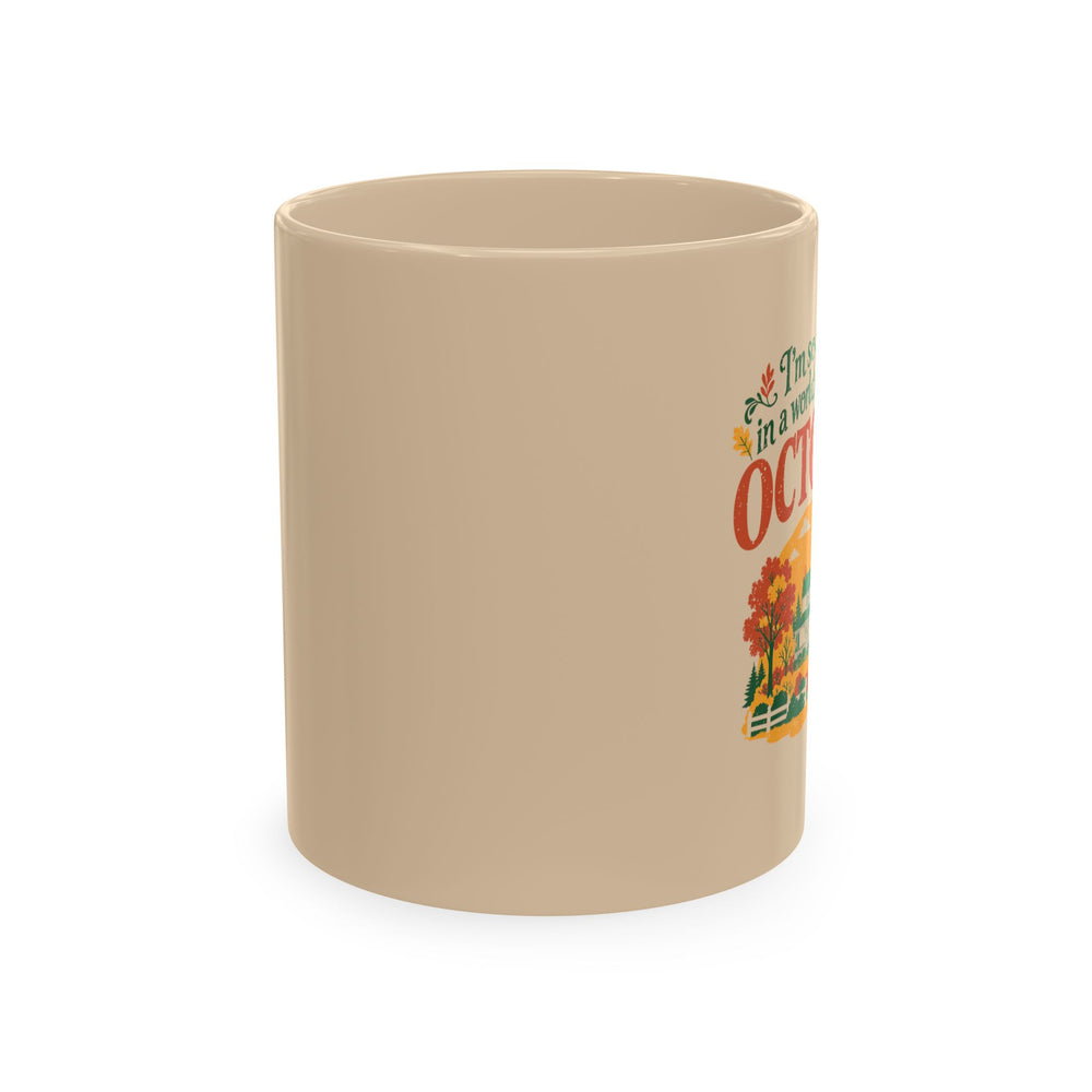 Vintage October Green Gables Ceramic Mug