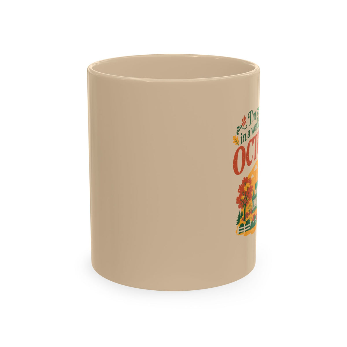 Vintage October Green Gables Ceramic Mug