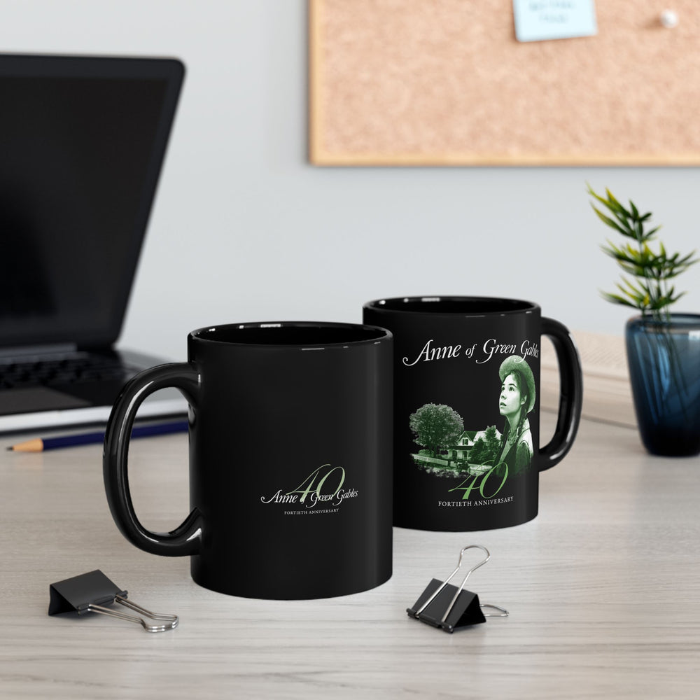 Anne of Green Gables 40th Anniversary Black Mug