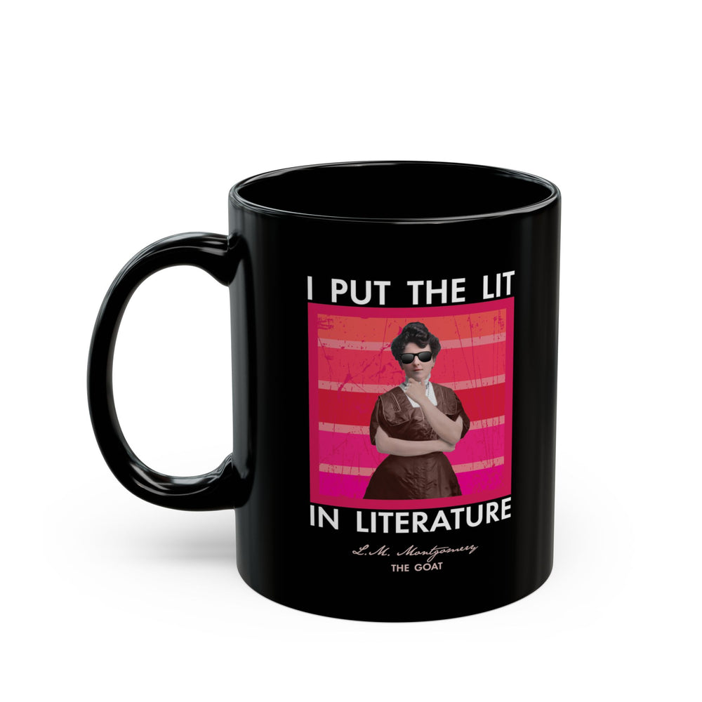 L. M. Montgomery Lit in Literature Black Mug