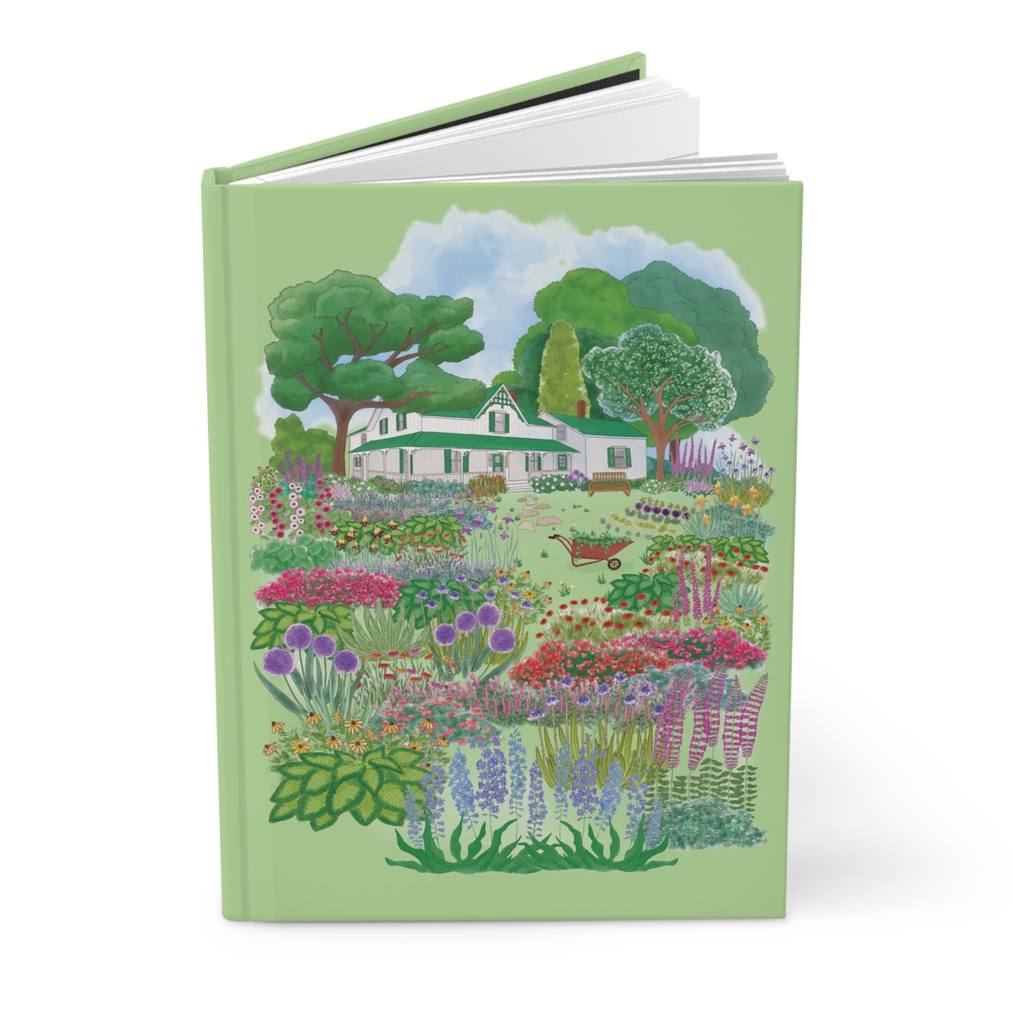 Green Gables Blooming Garden Hardcover Notebook