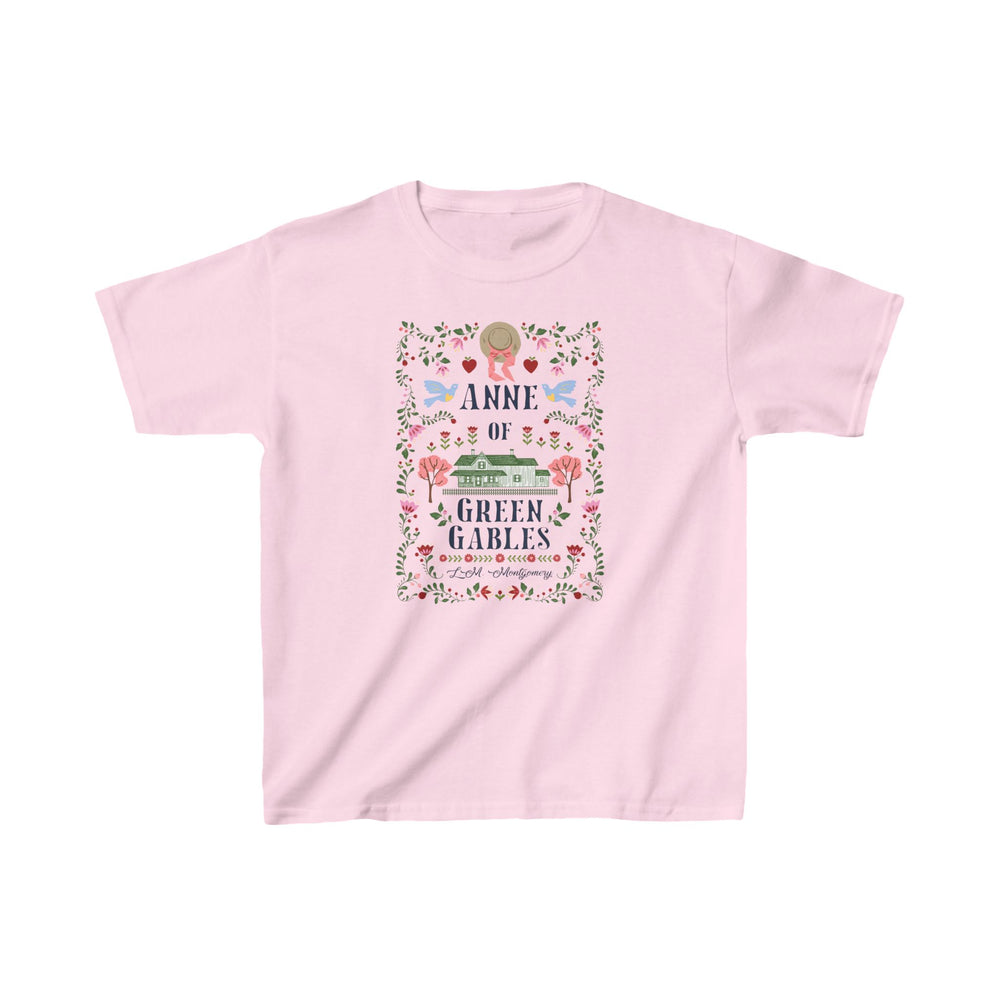 Anne of Green Gables Folk Art Kids Heavy Cotton T-shirt