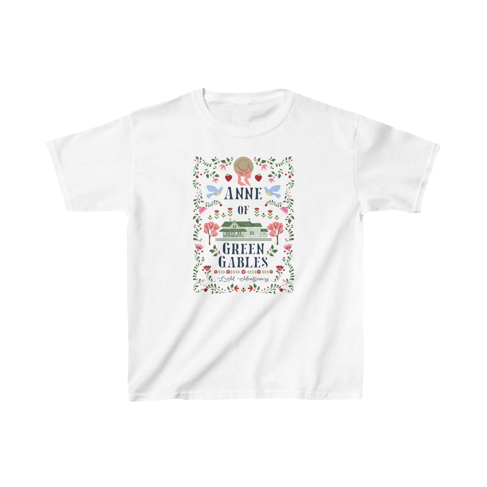 Anne of Green Gables Folk Art Kids Heavy Cotton T-shirt