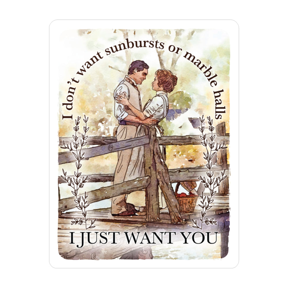 I Just Want You! Vinyl Sticker