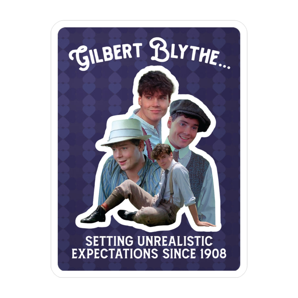 Gilbert Blythe Unrealistic Expectations Vinyl Sticker