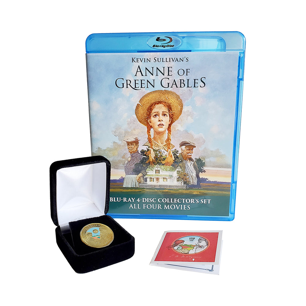 L.M. Montgomery Collector Coin (colorized) with Anne of Green Gables 4 Part Blu-ray 4K Restoration Set