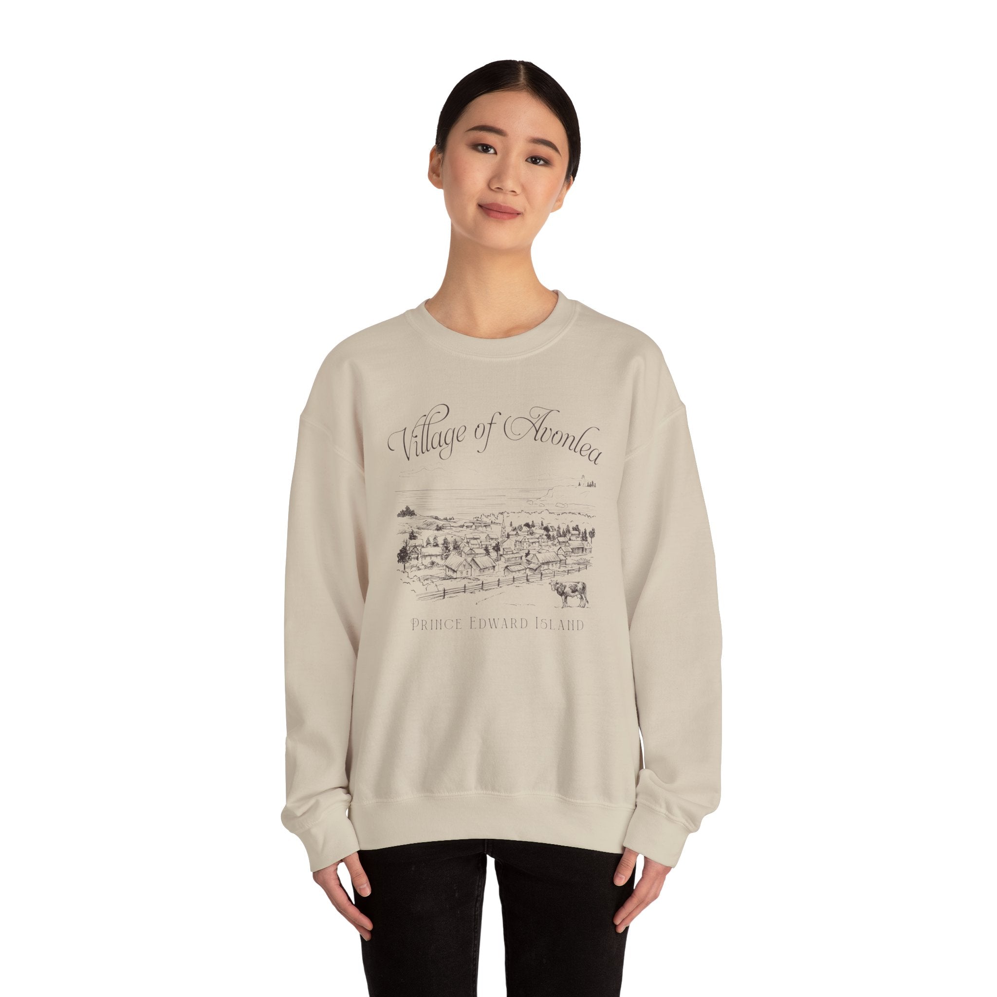 Vintage Village of Avonlea Illustration Sweatshirt