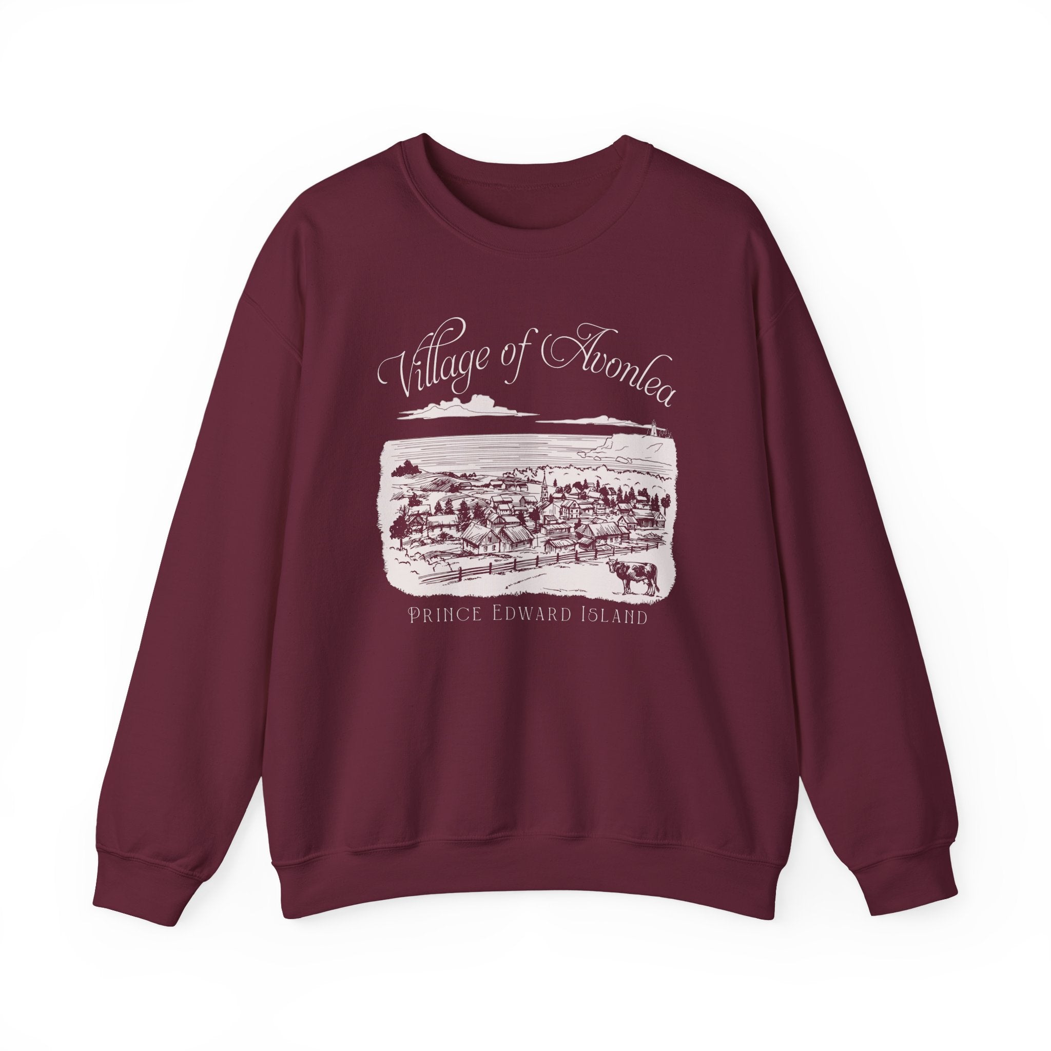 Vintage Village of Avonlea Illustration Sweatshirt