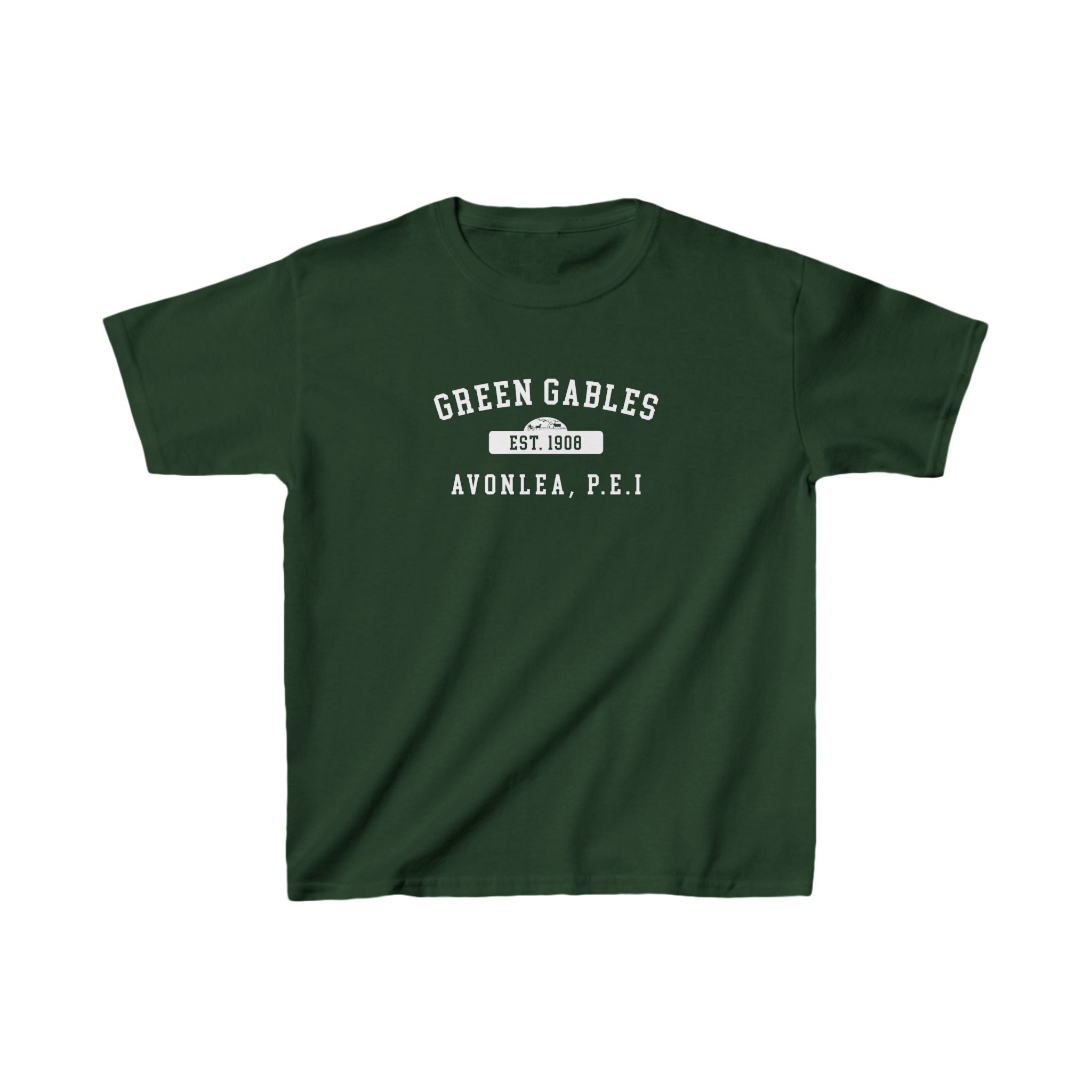 Green Gables College Kids Heavy Cotton T-shirt