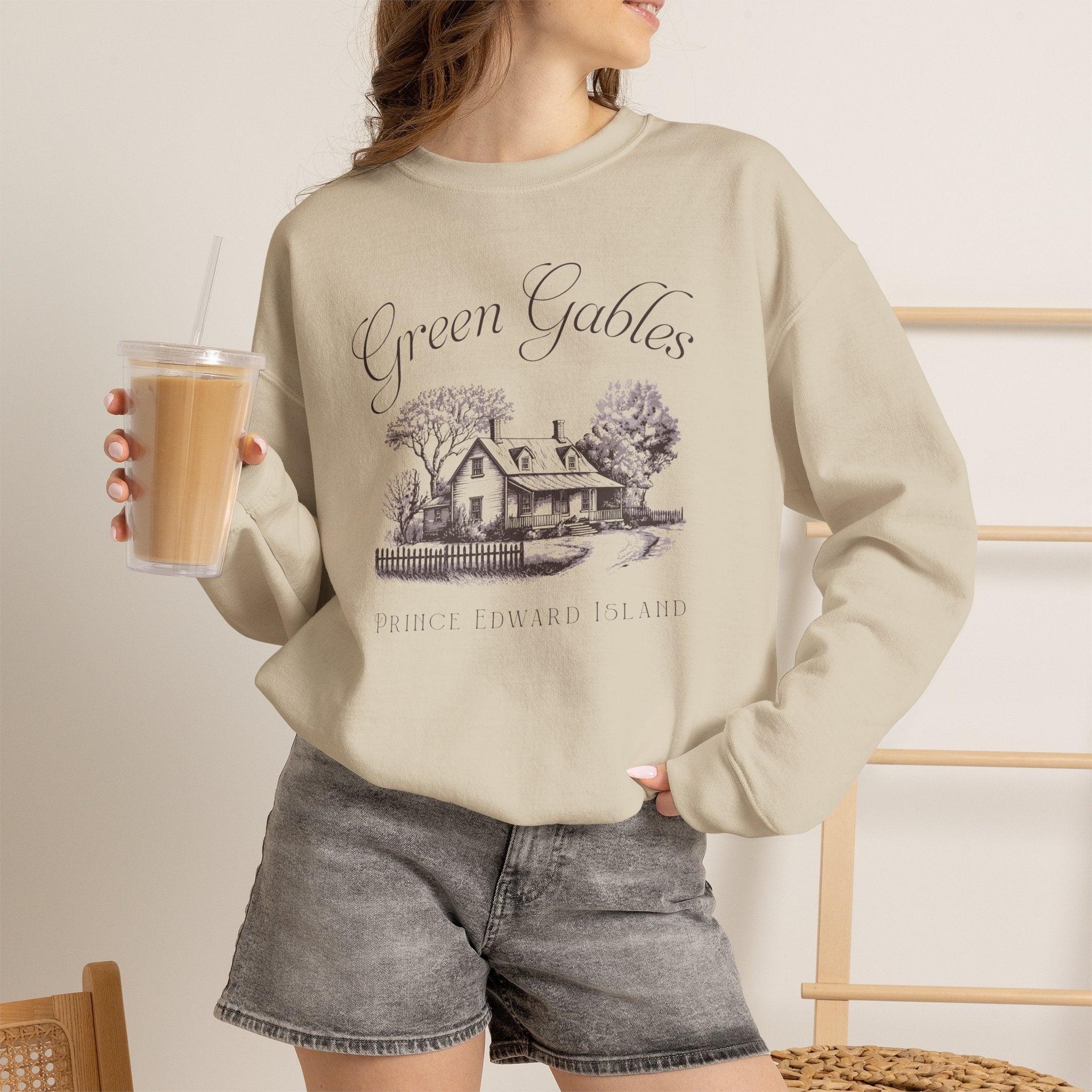 Vintage Green Gables Illustration Exclusive Sweatshirt