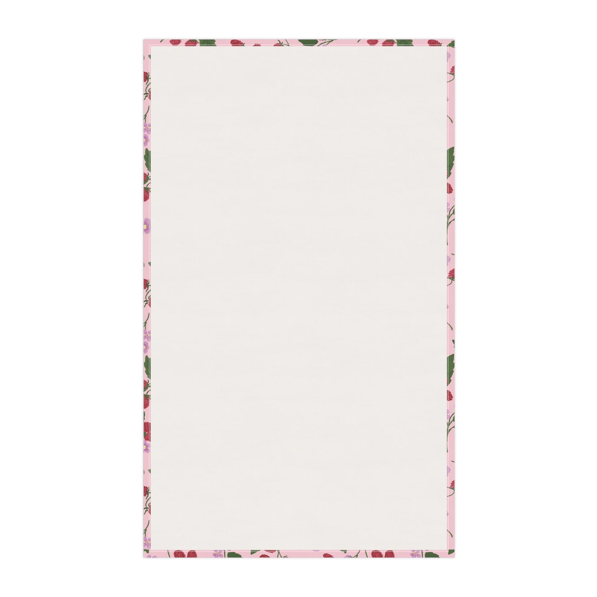 Raspberry Cordial Recipe Tea Towel - Pink