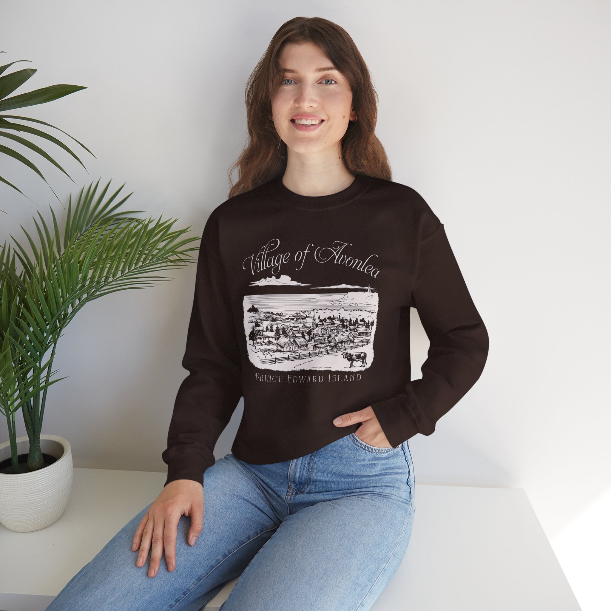 Vintage Village of Avonlea Illustration Sweatshirt