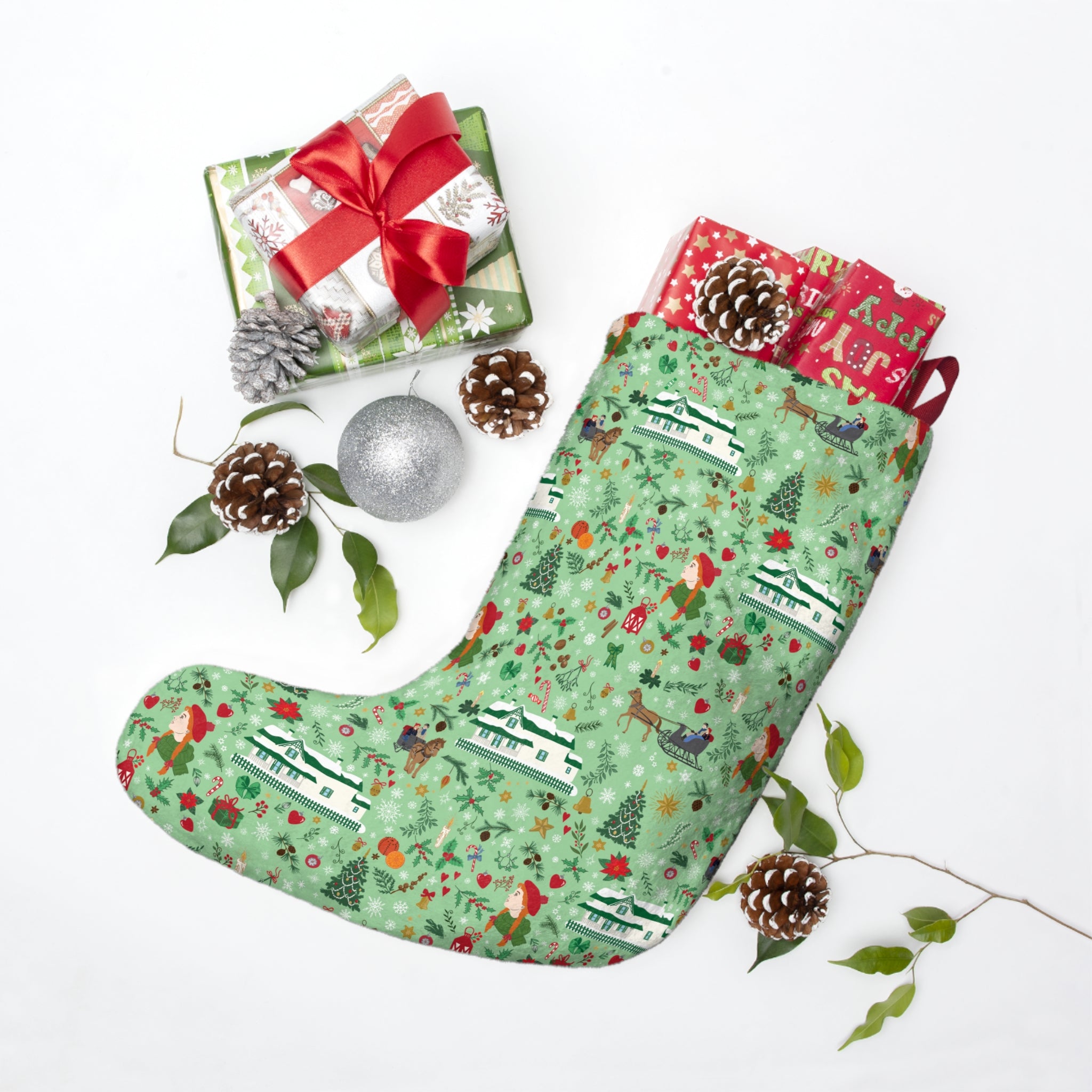 Anne of Green Gables Mint Stocking