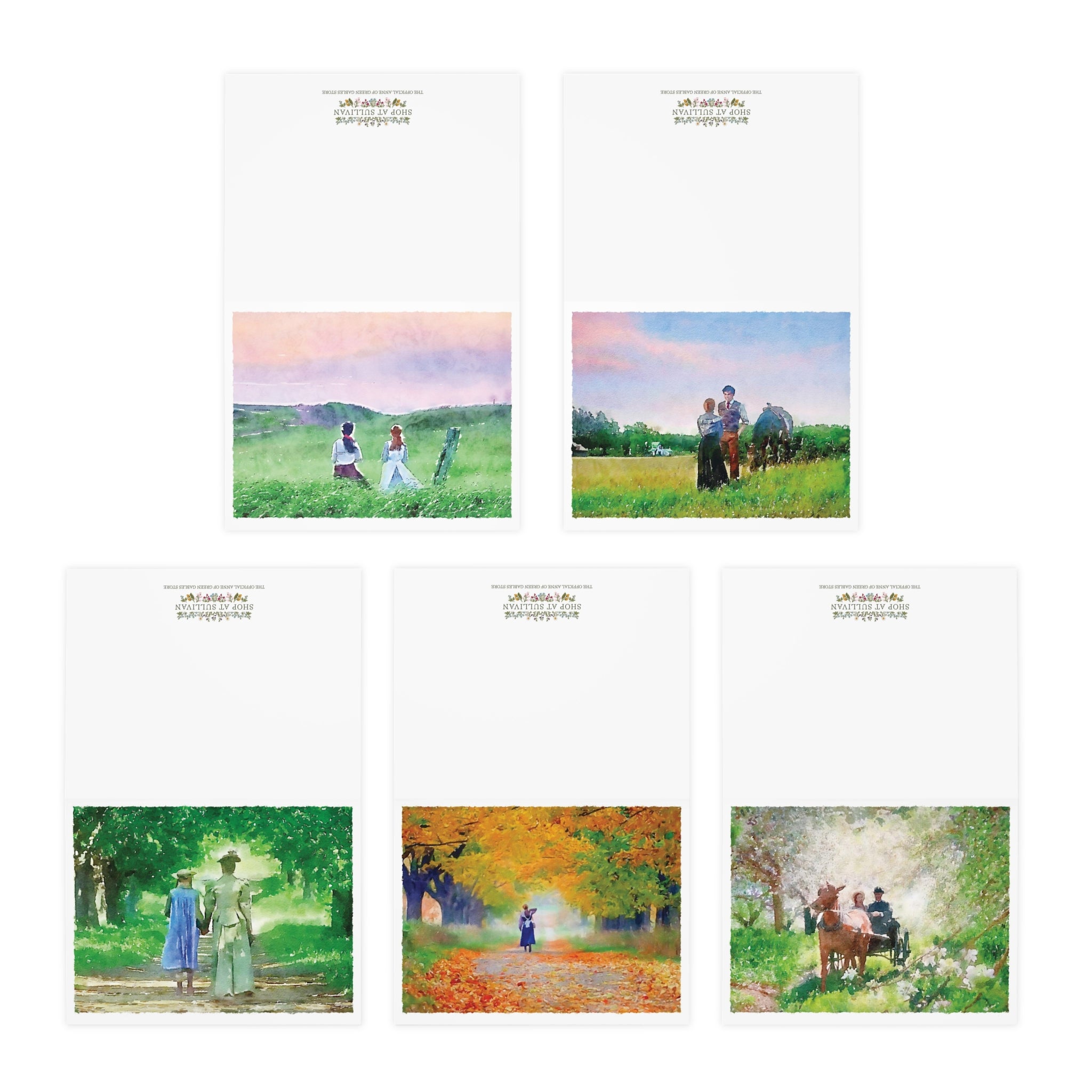 Anne of Green Gables 5-Pack Watercolor Greeting Cards