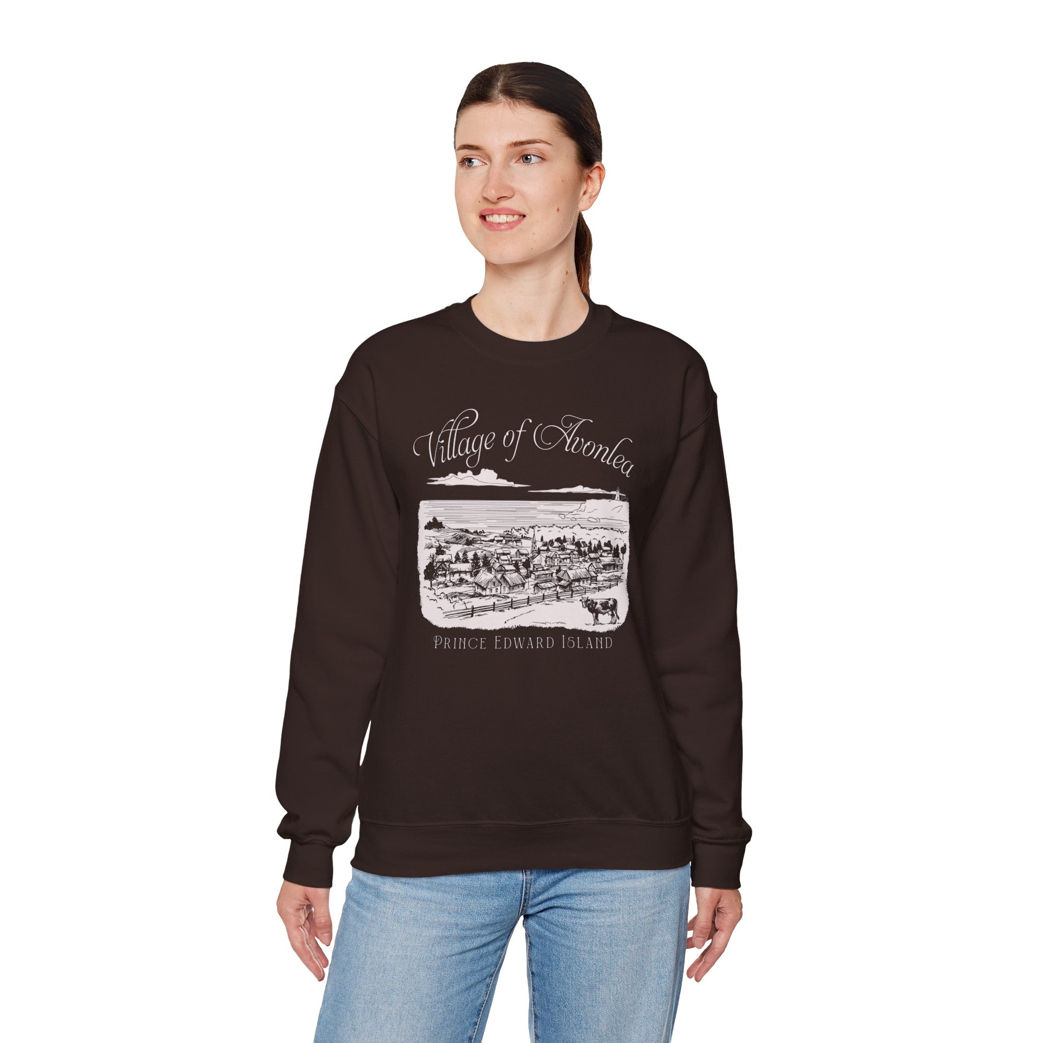 Vintage Village of Avonlea Illustration Sweatshirt