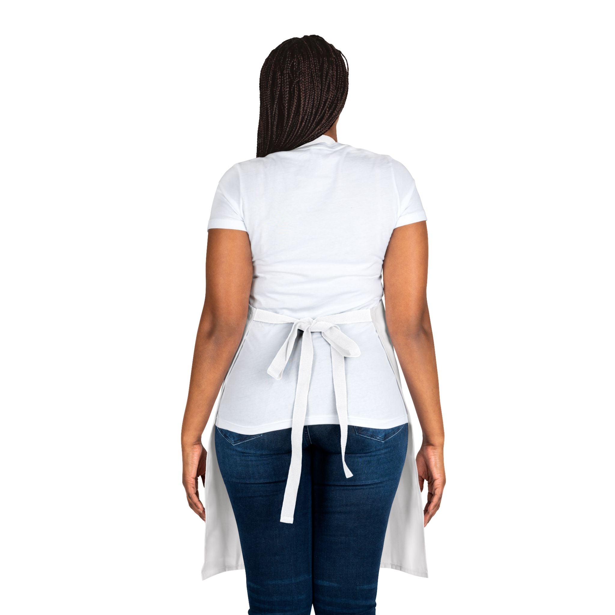 White Green Gables Blooming Garden Apron- White