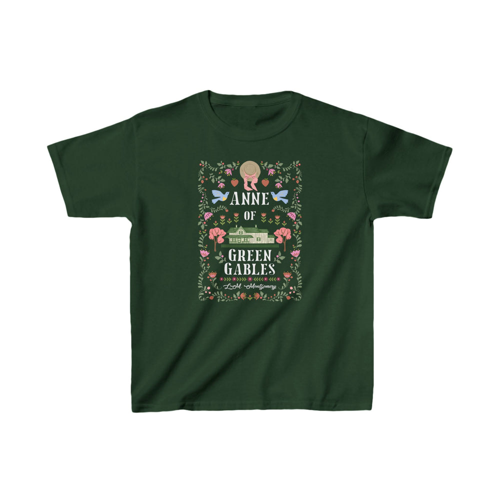 Anne of Green Gables Folk Art Kids Heavy Cotton T-shirt