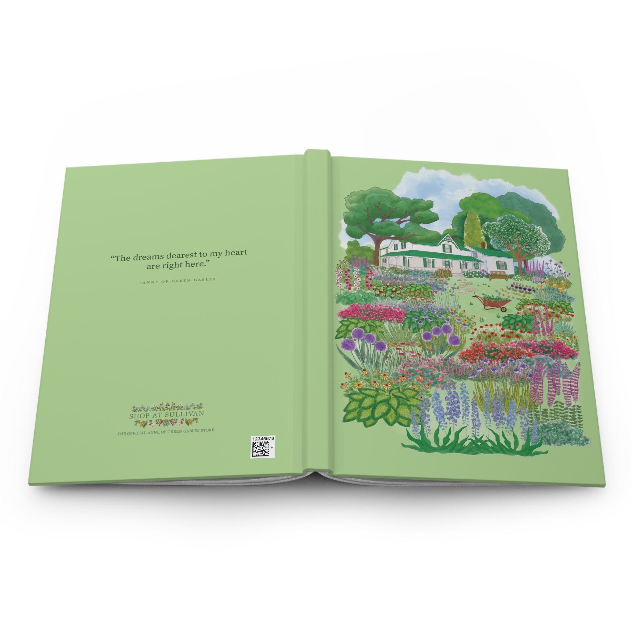 Green Gables Blooming Garden Hardcover Notebook