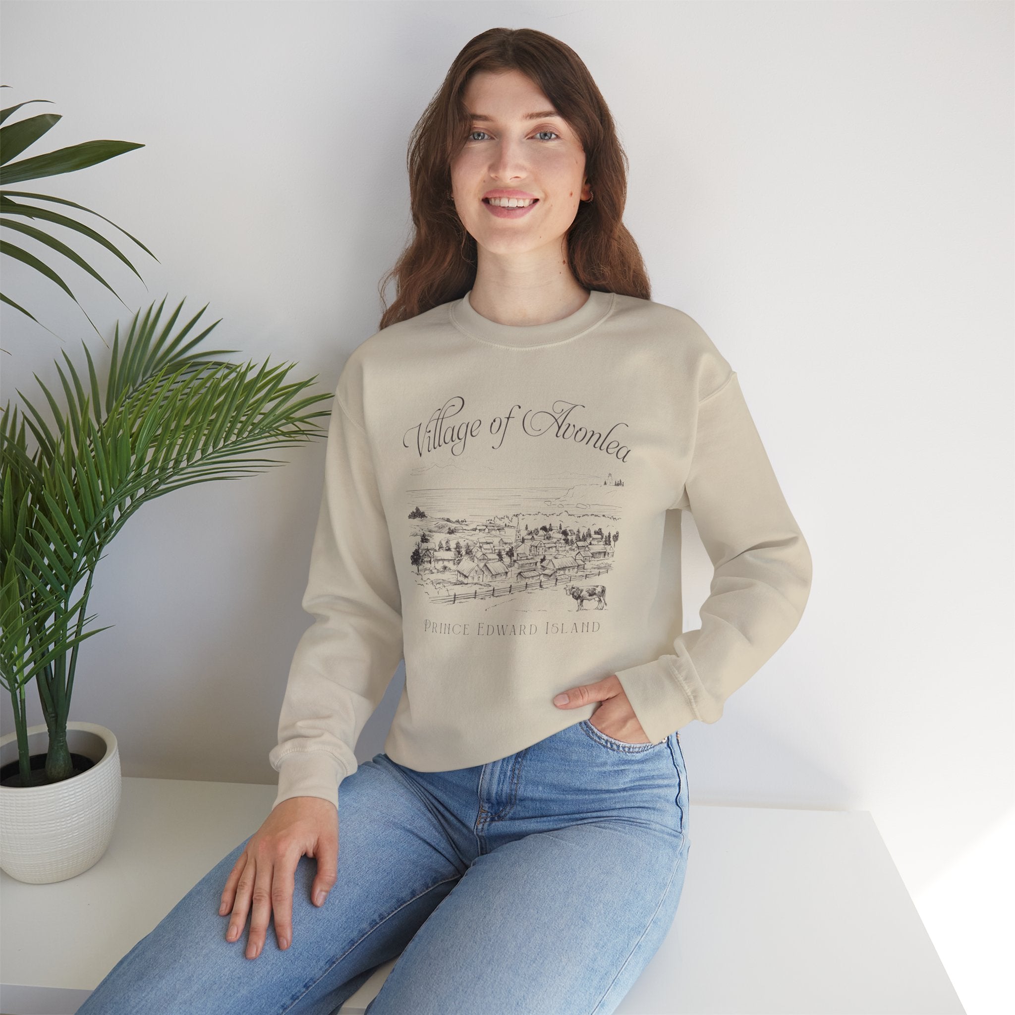 Vintage Village of Avonlea Illustration Sweatshirt