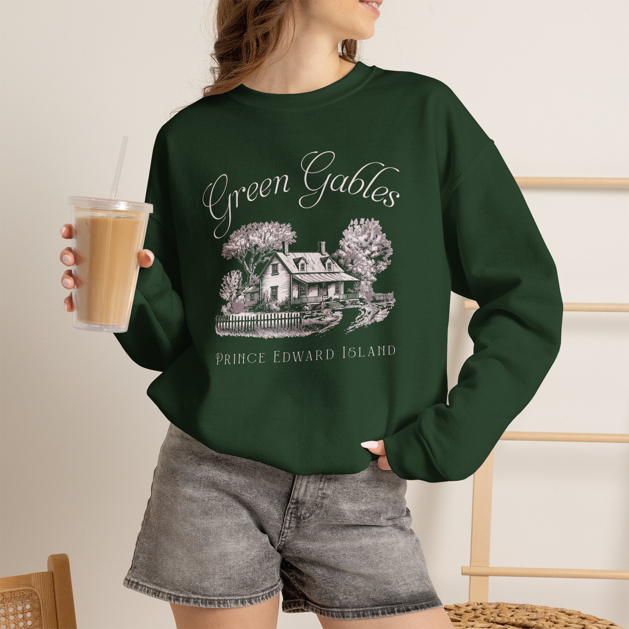 Vintage Green Gables Illustration Exclusive Sweatshirt