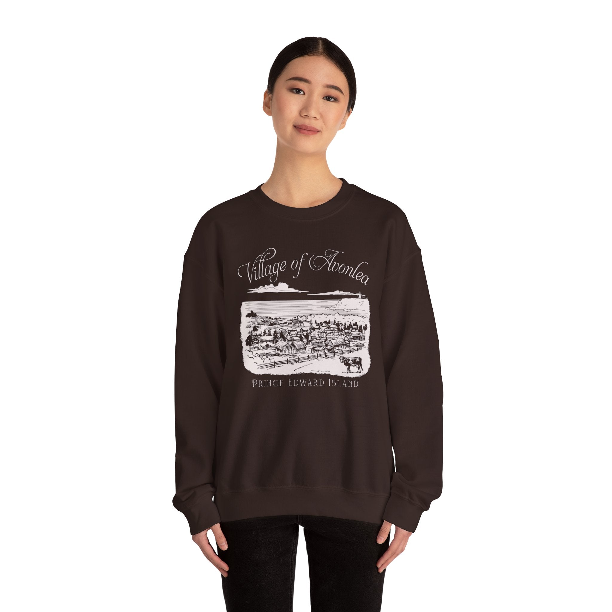 Vintage Village of Avonlea Illustration Sweatshirt