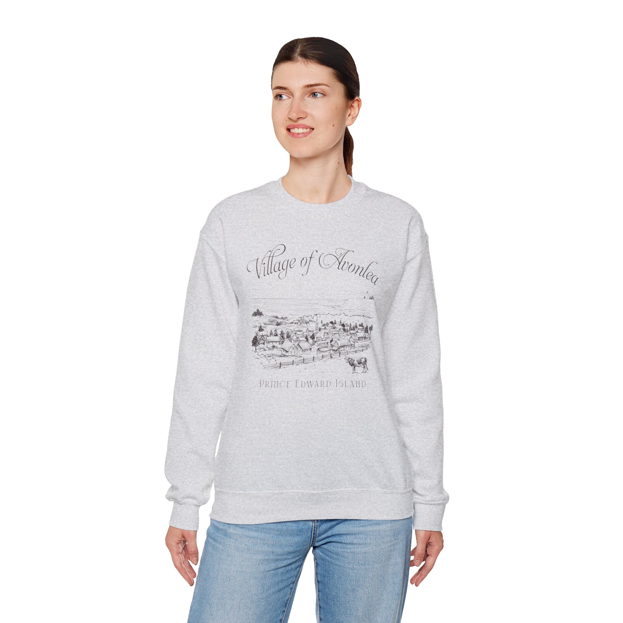 Vintage Village of Avonlea Illustration Sweatshirt