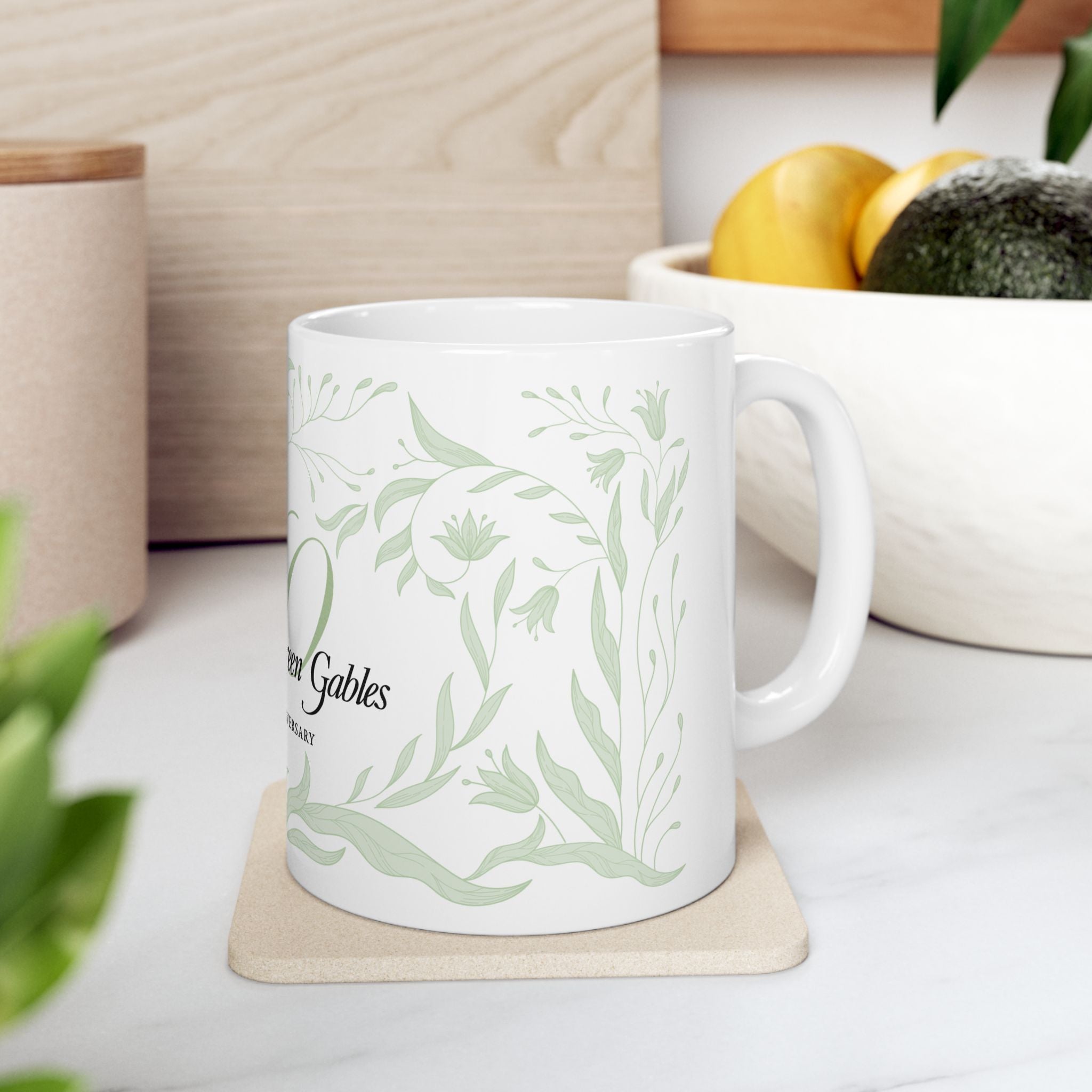 Anne of Green Gables 40th Anniversary White Mug