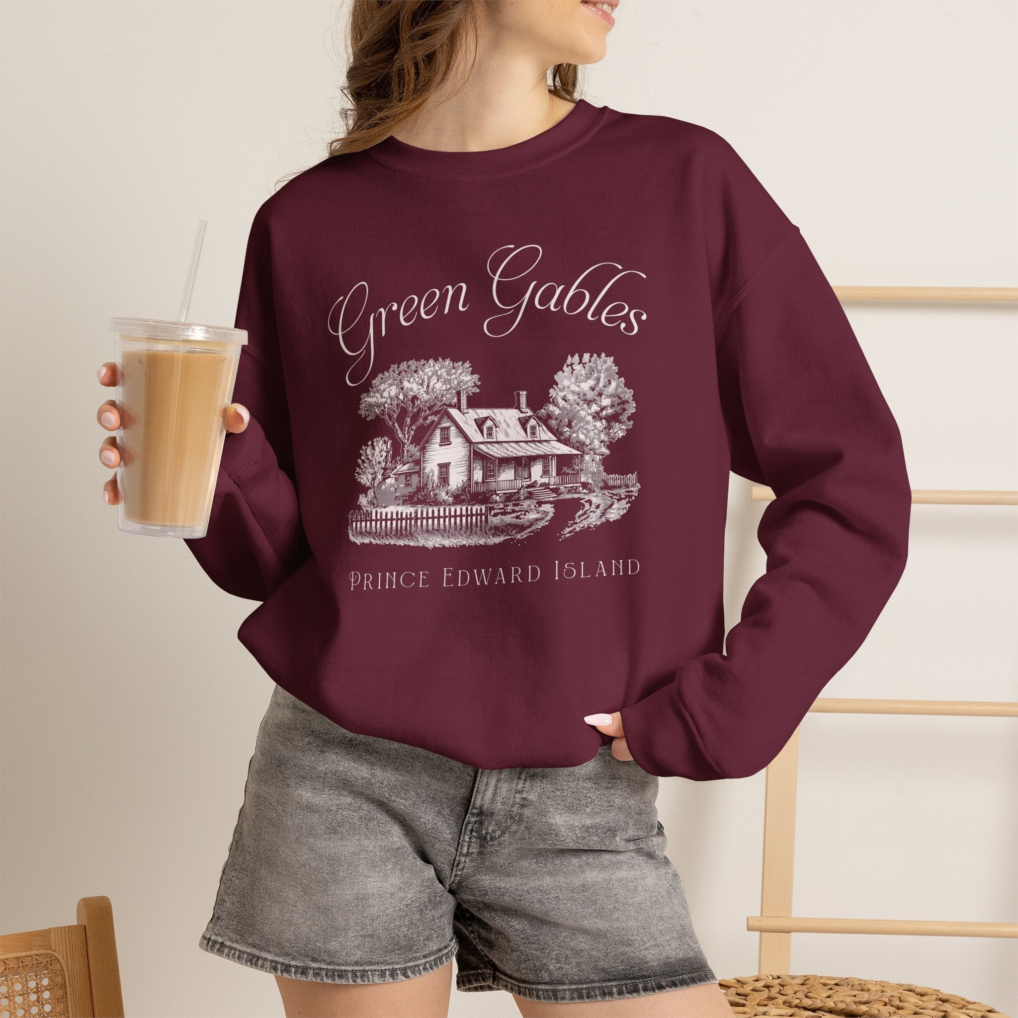 Vintage Green Gables Illustration Exclusive Sweatshirt