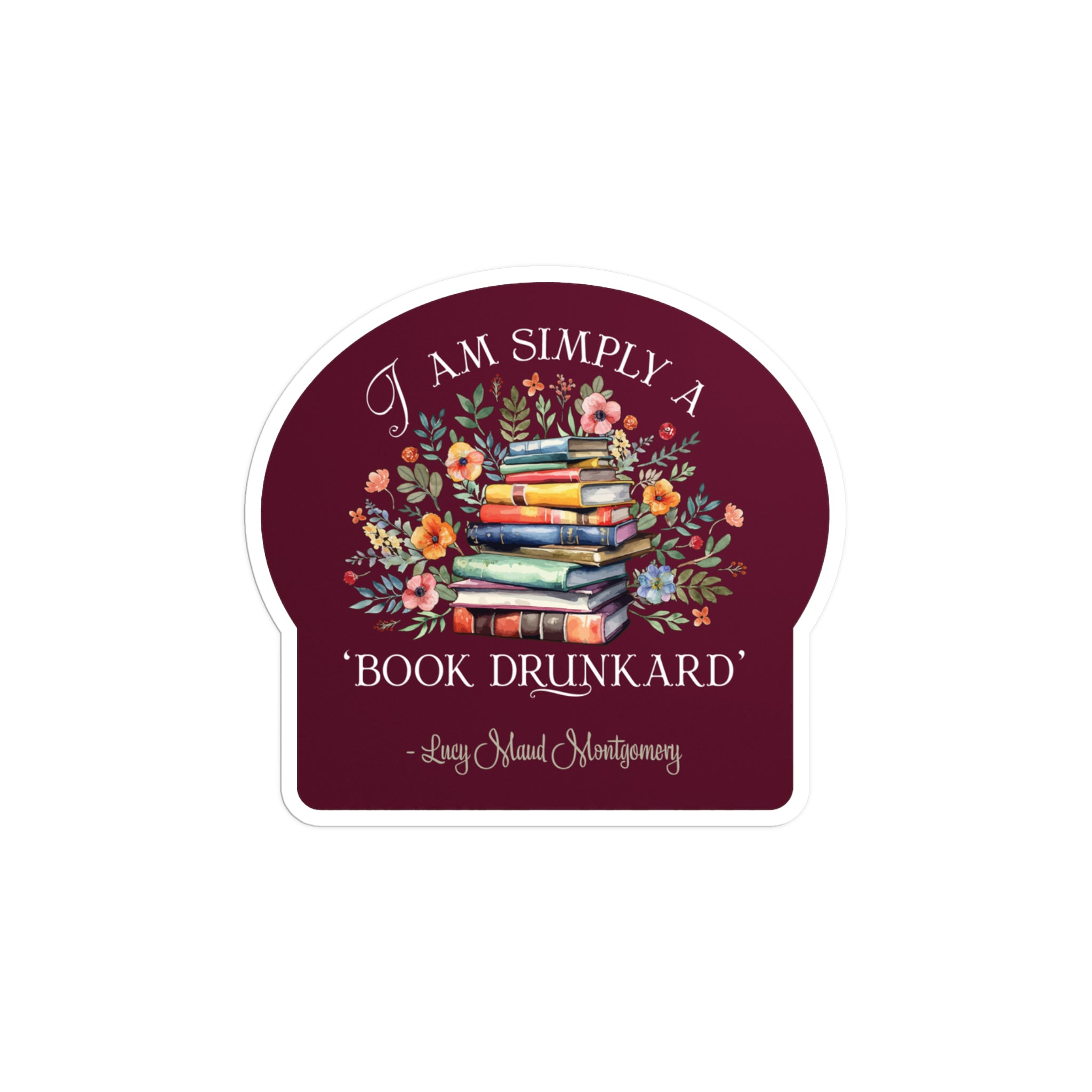 Book Drunkard Vinyl Sticker