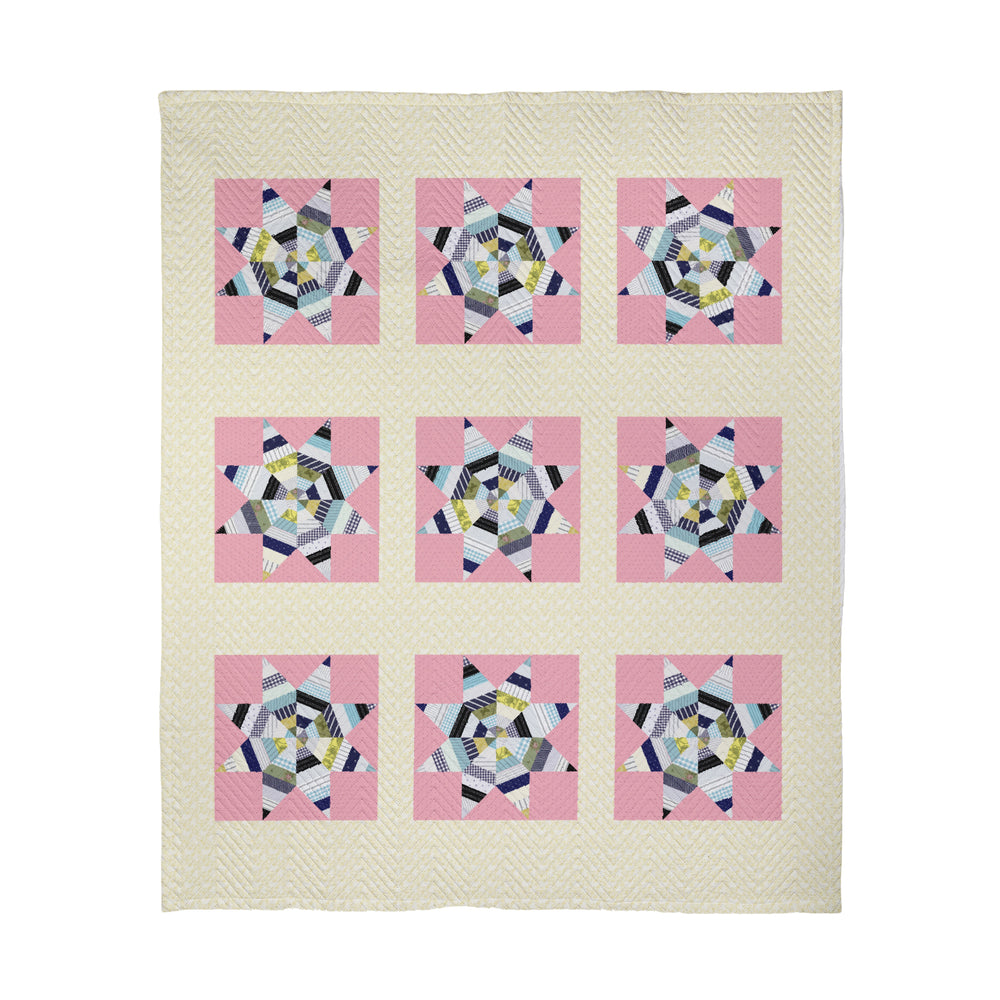 Anne's Bed Quilt Printed Quilted Throw Blanket