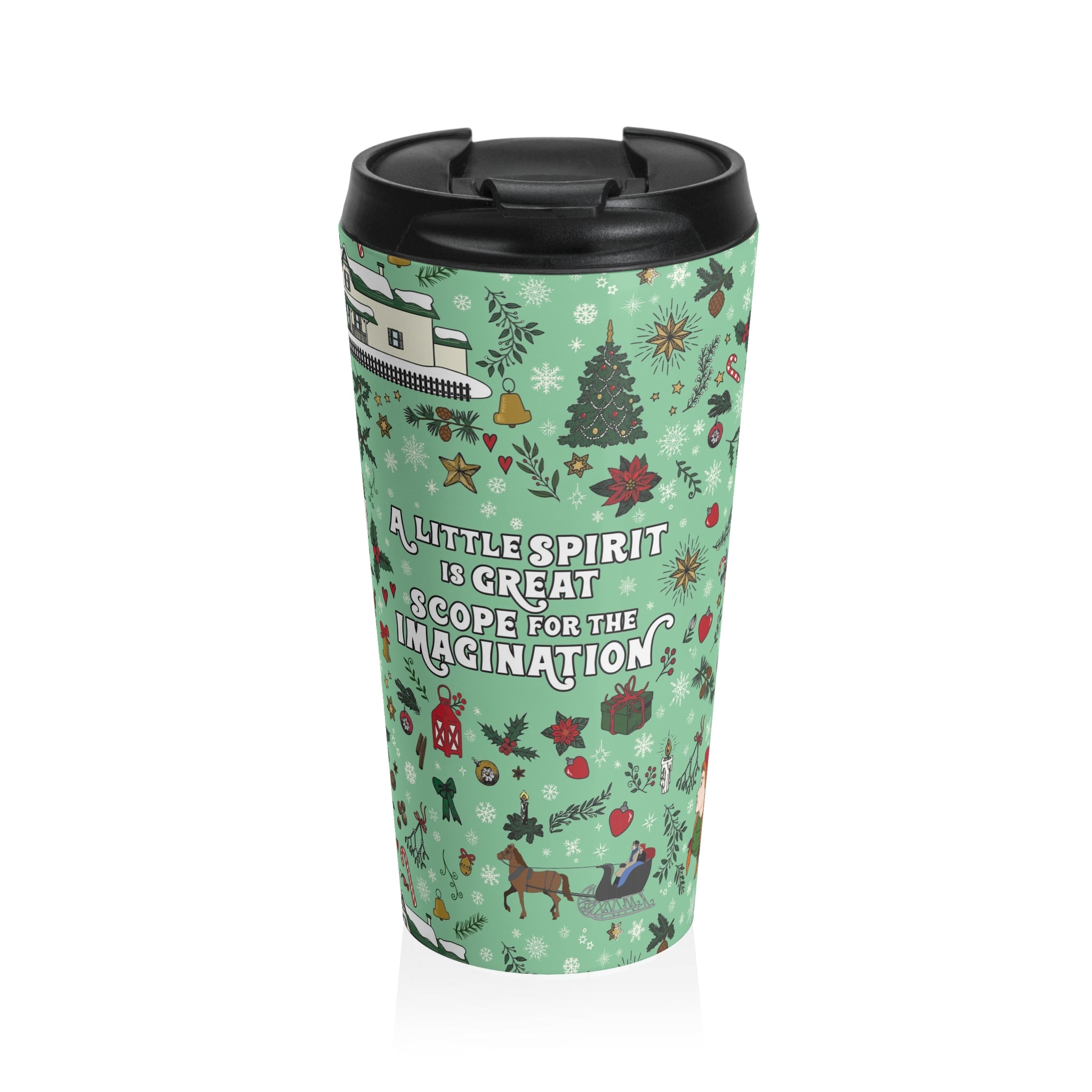 Spirit for the Imagination Mint Stainless Steel Travel Mug