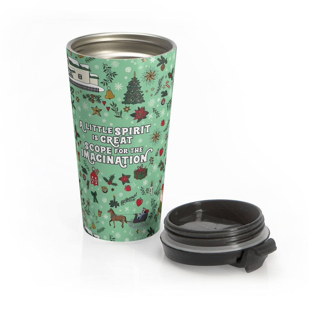 Spirit for the Imagination Mint Stainless Steel Travel Mug