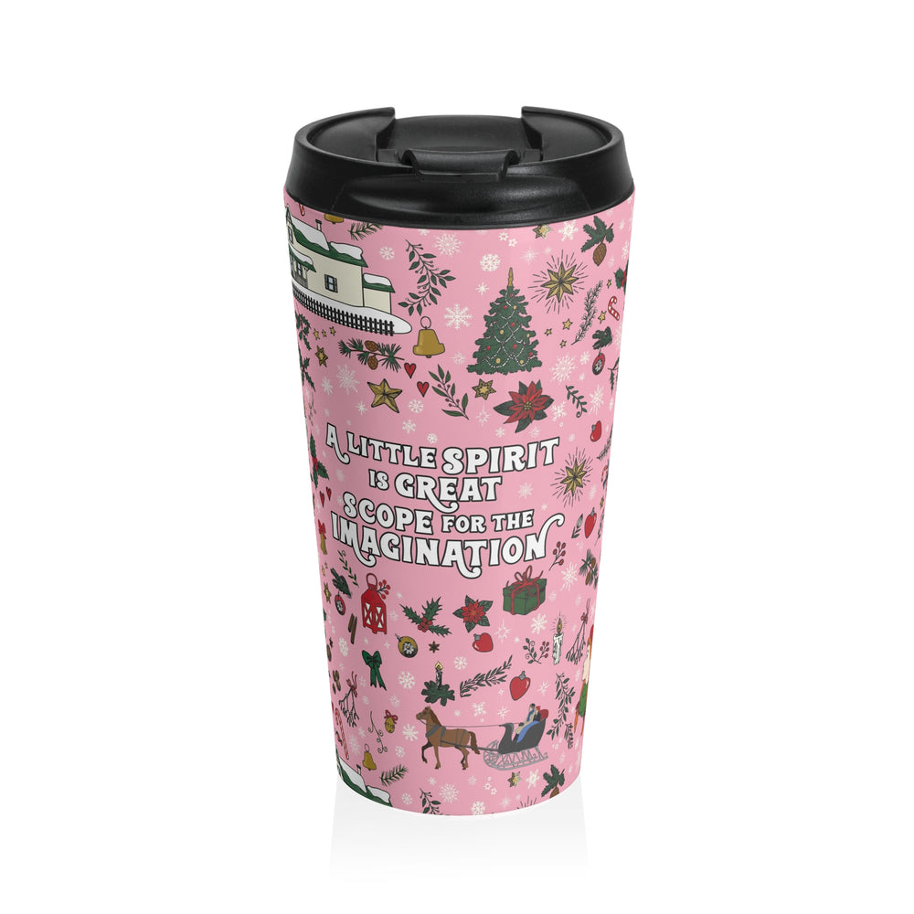 Spirit for the Imagination Pink Stainless Steel Travel Mug