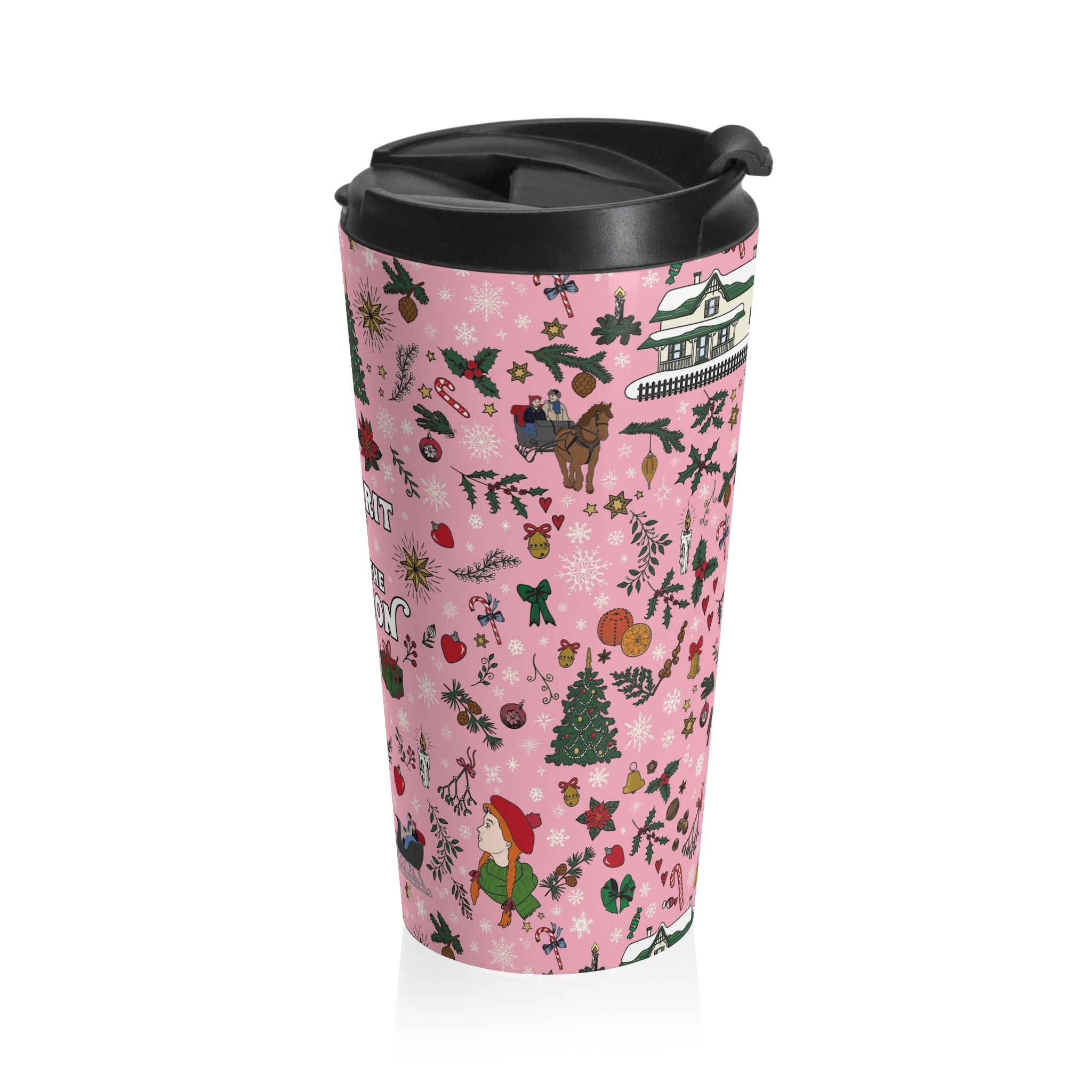 Spirit for the Imagination Pink Stainless Steel Travel Mug