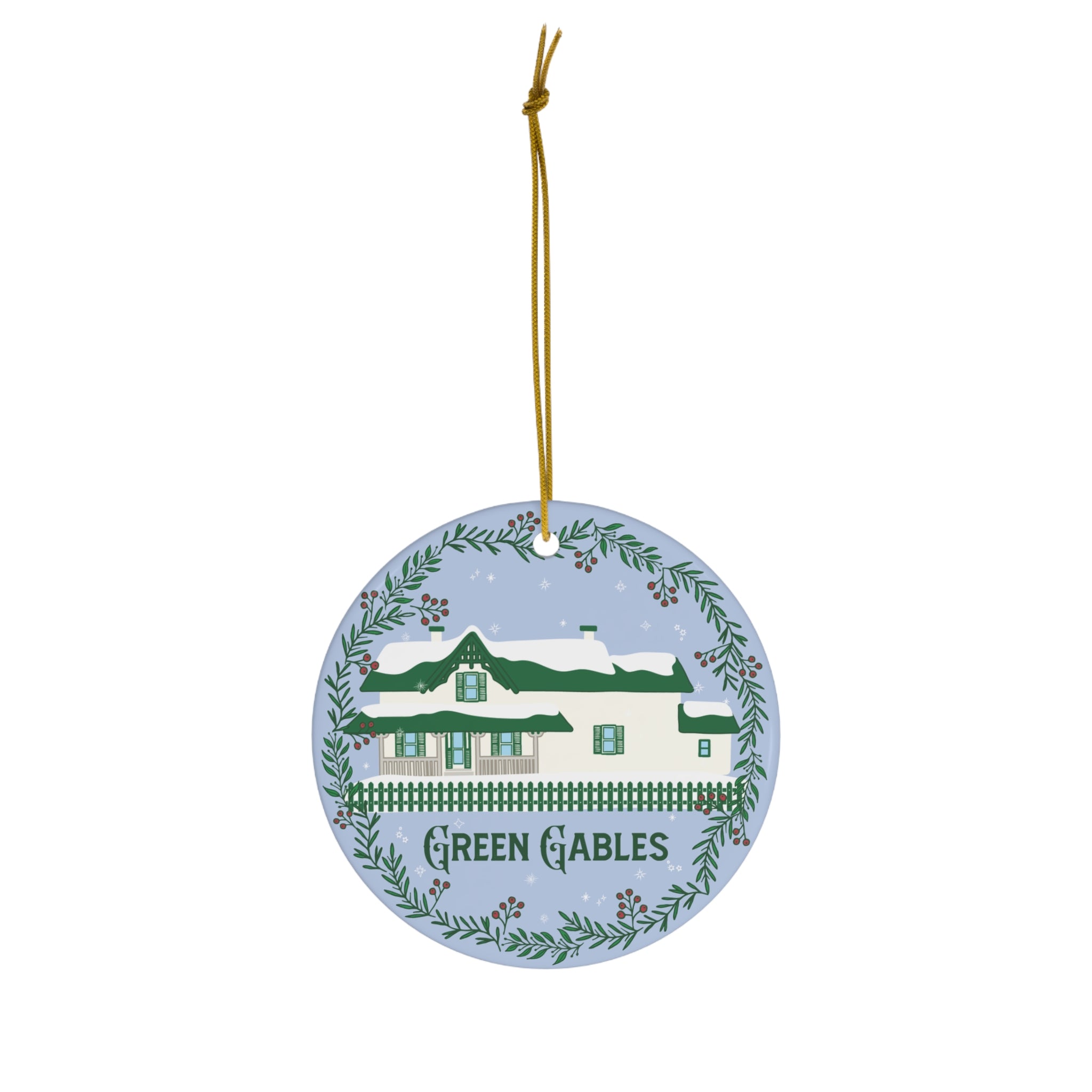 "Green Gables White Christmas" Ornament