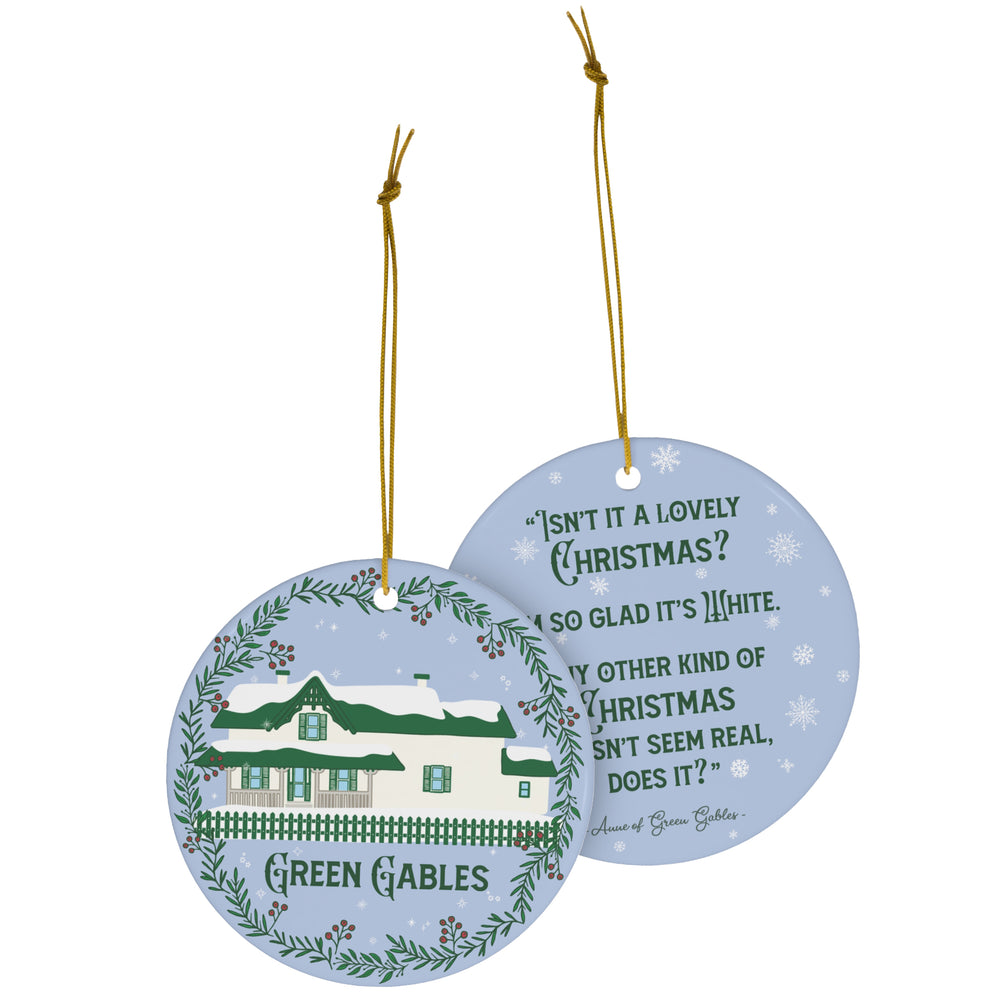 "Green Gables White Christmas" Ornament