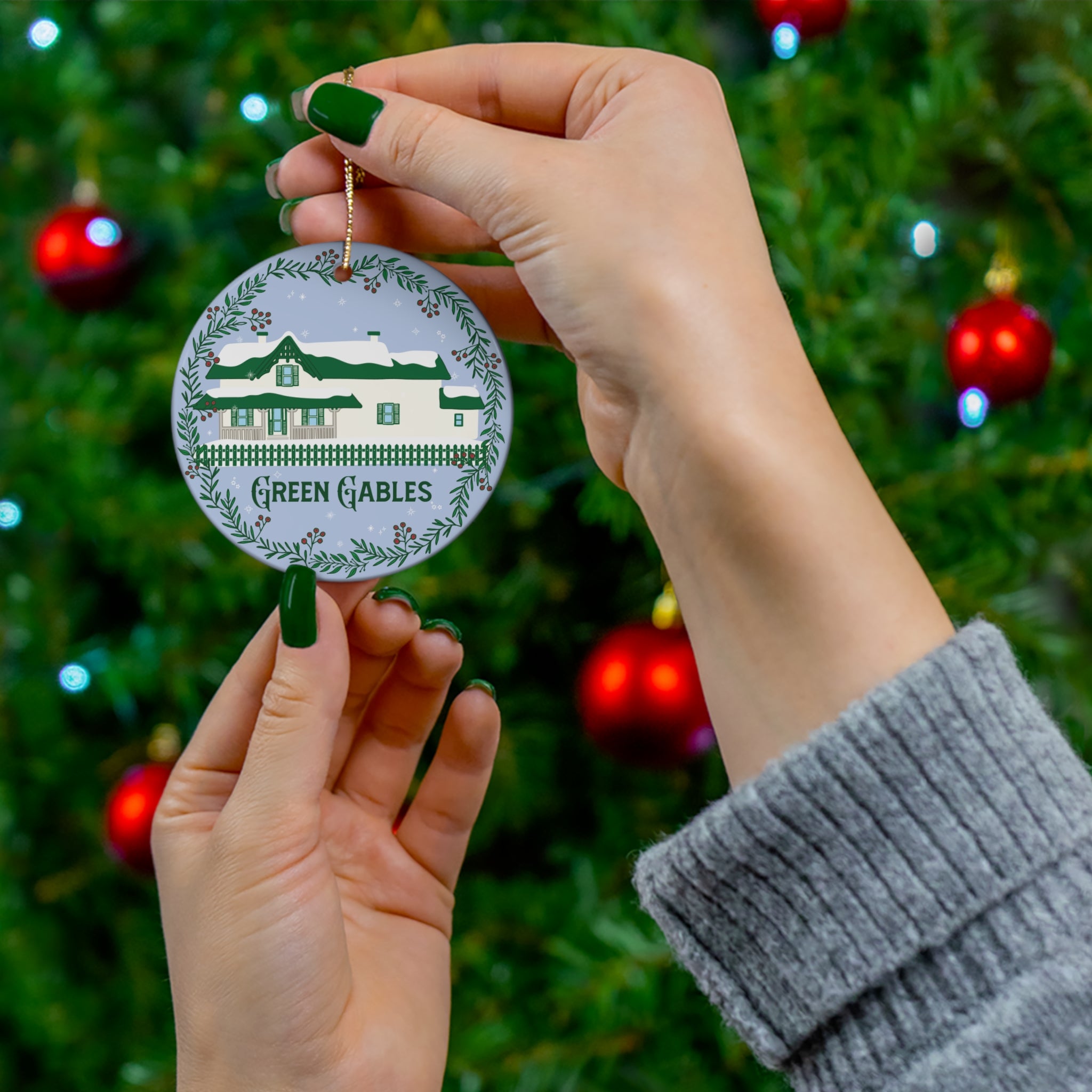 "Green Gables White Christmas" Ornament