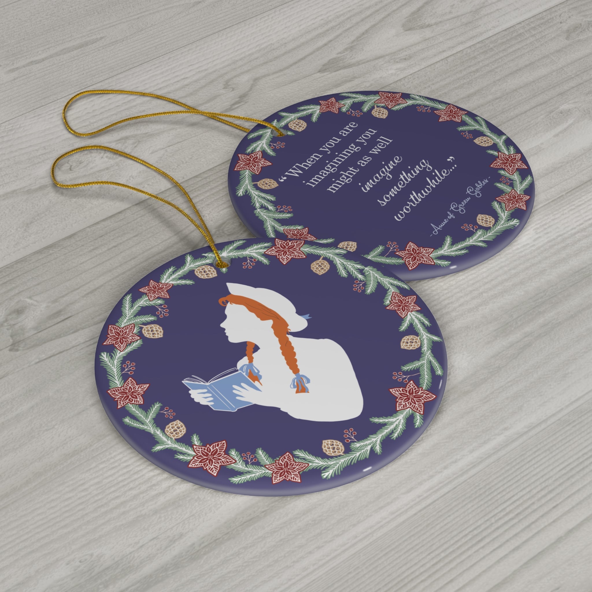 "Imagine Something Worthwhile" Ceramic Ornament