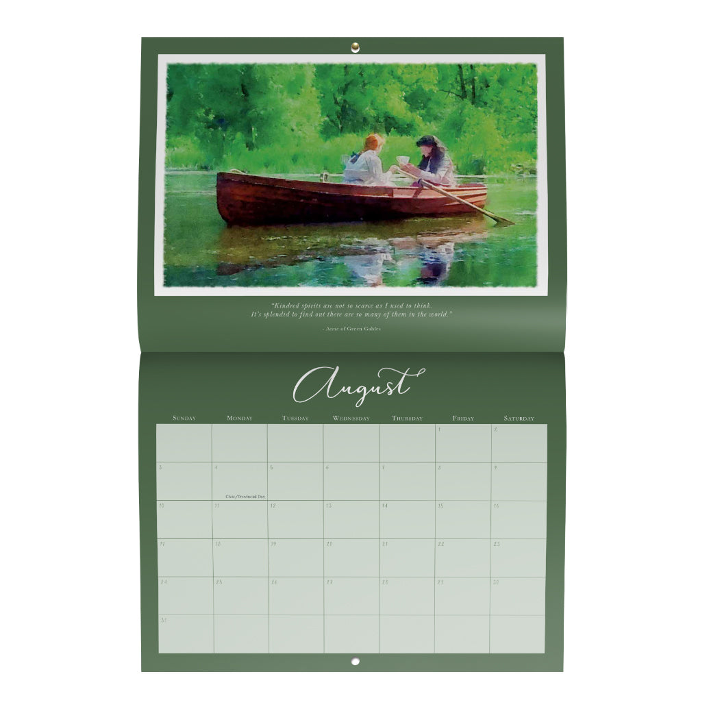 Anne of Green Gables 2025 Watercolor Wall Calendar