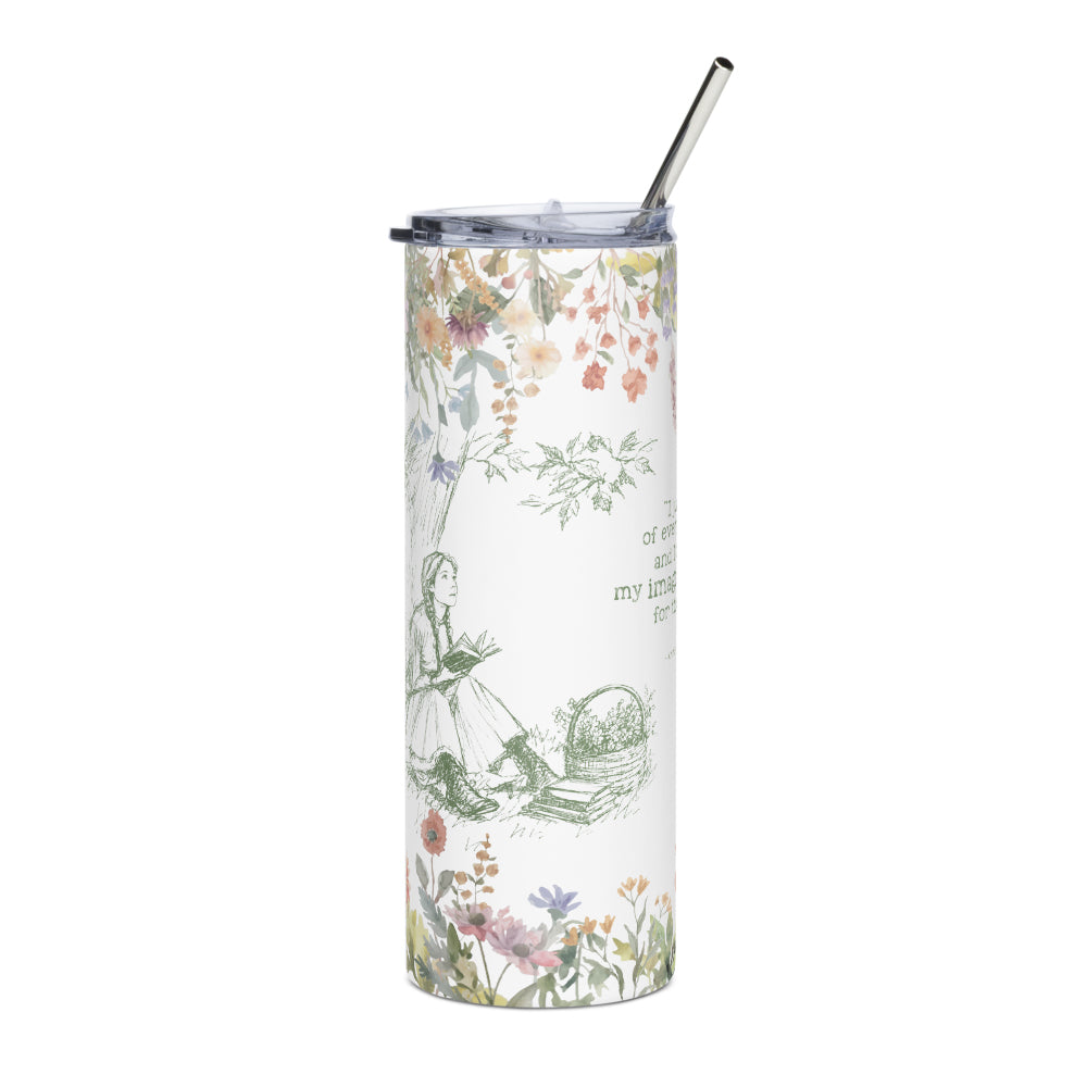 Anne of Green Gables Summer Quote Floral Tumbler
