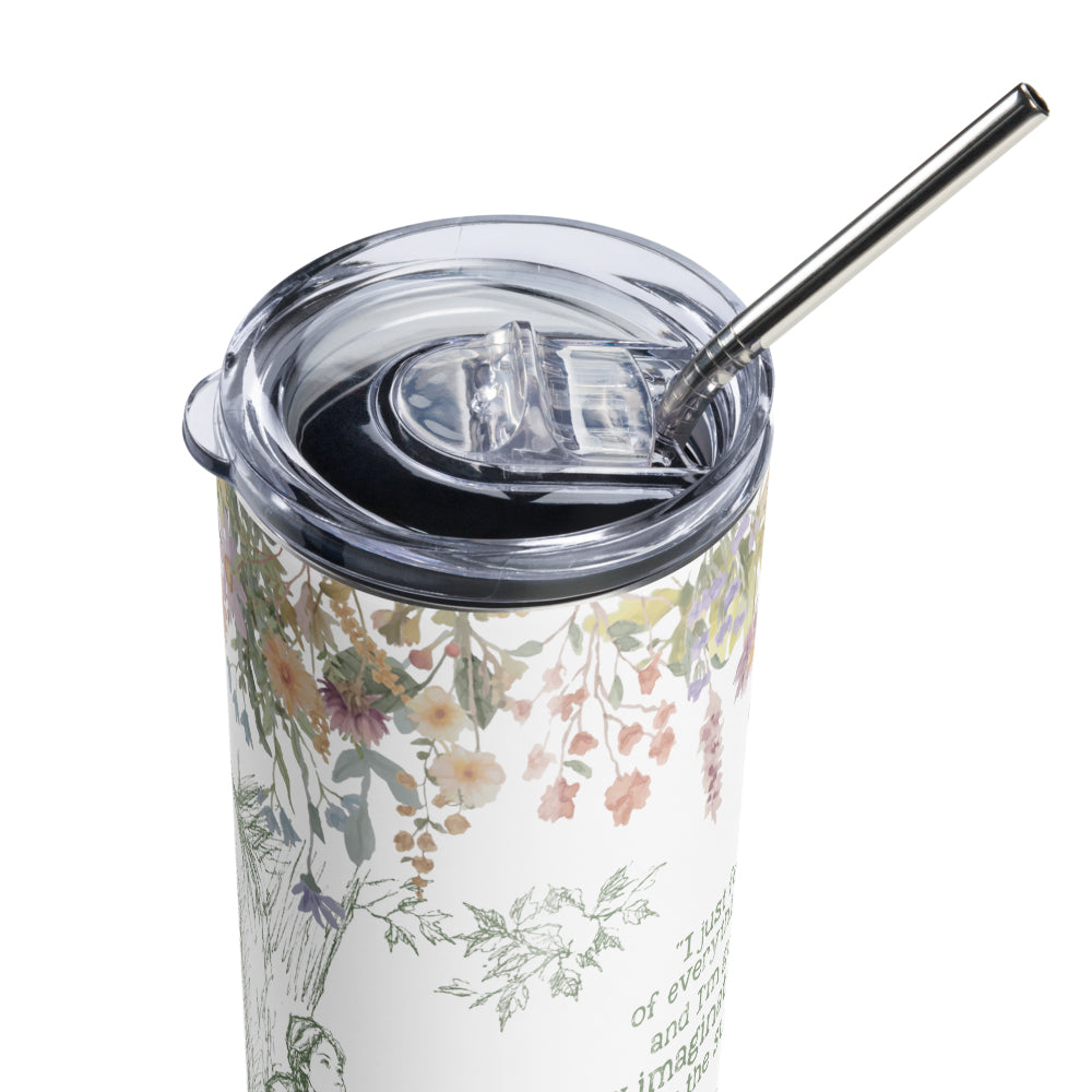 Anne of Green Gables Summer Quote Floral Tumbler