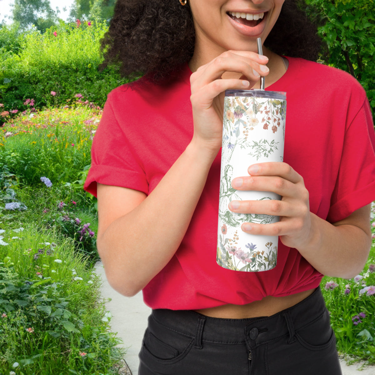 Anne of Green Gables Summer Quote Floral Tumbler